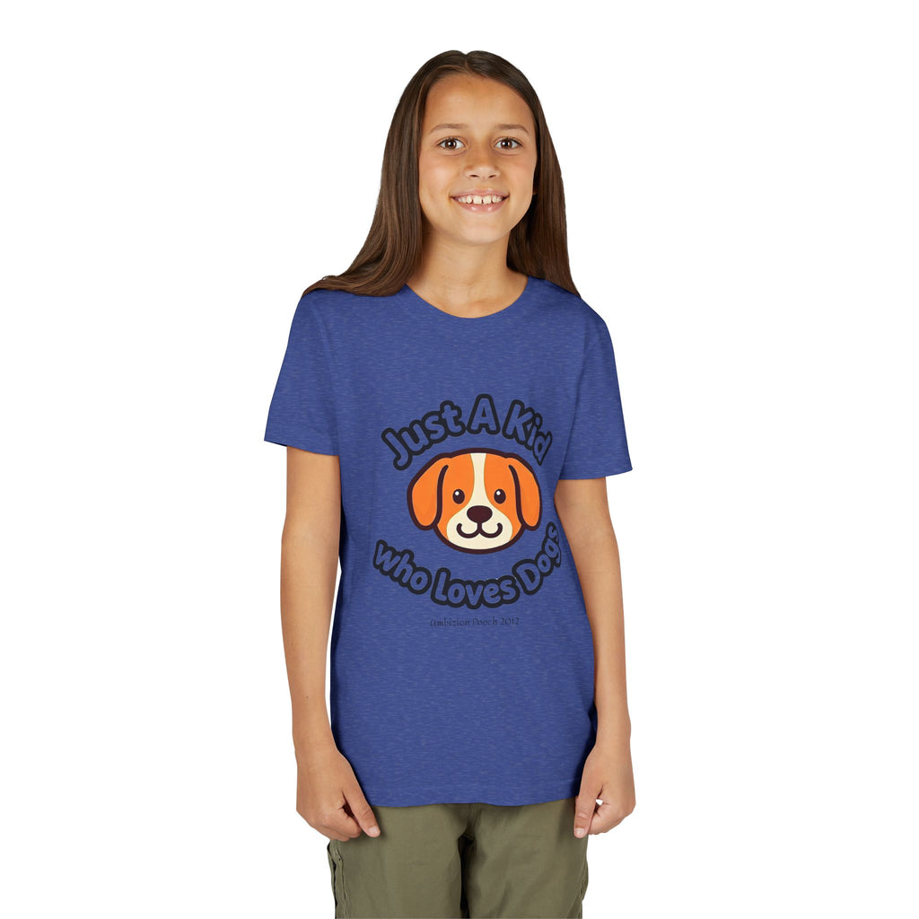 "Just A Kid Who Loves Dogs" Kids Tee