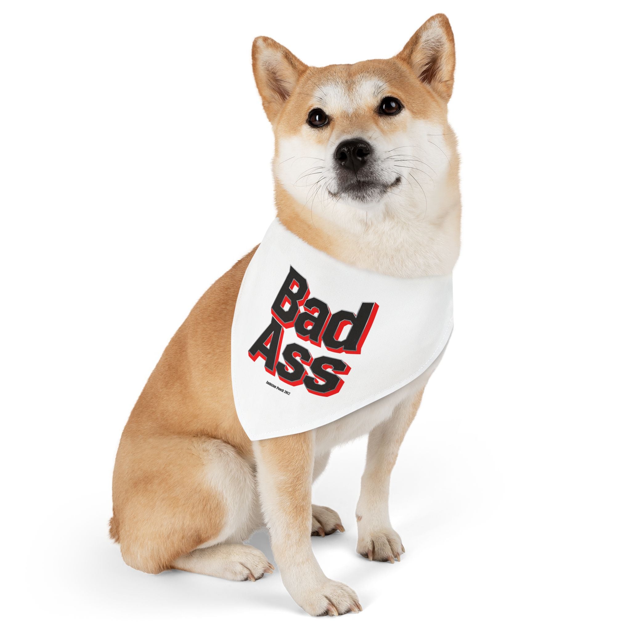 Pet Bandana Collar — Bad Ass "Bad Ass Dog Mama & Bad Ass Dog Dad" Matching Pet & Parent