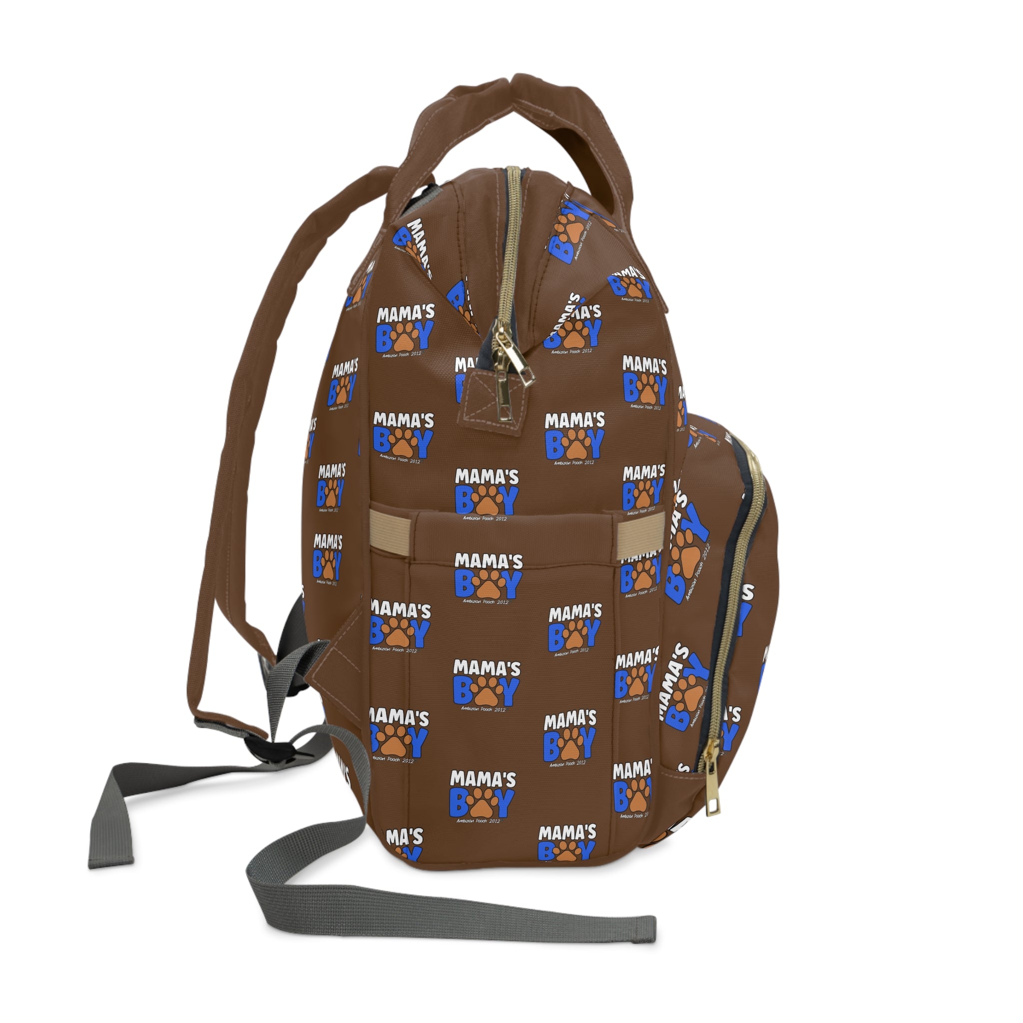 Mama's Boy Puppy/Doggy Multifunctional Backpack Brown
