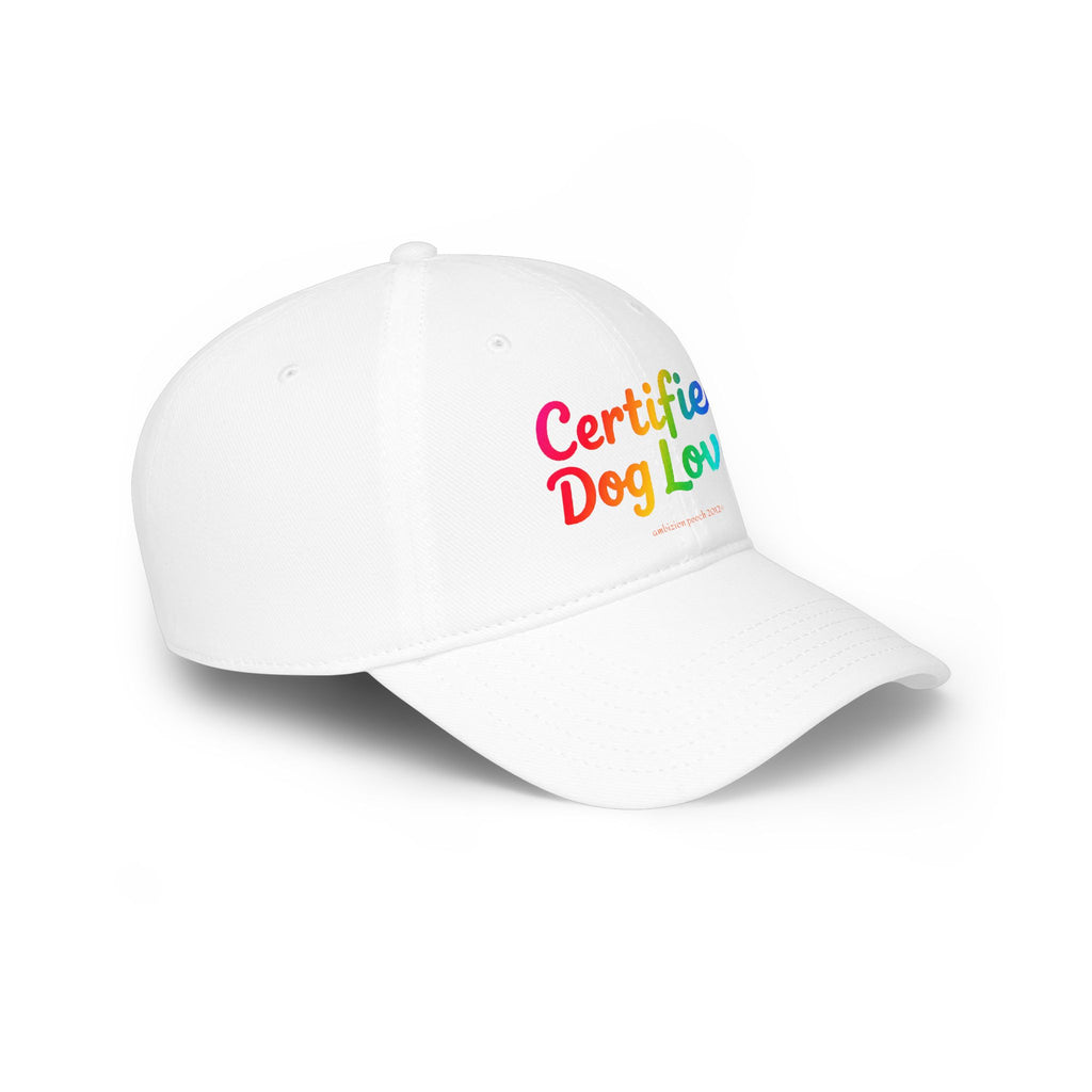 Certified Dog Lover Low Profile Baseball Cap