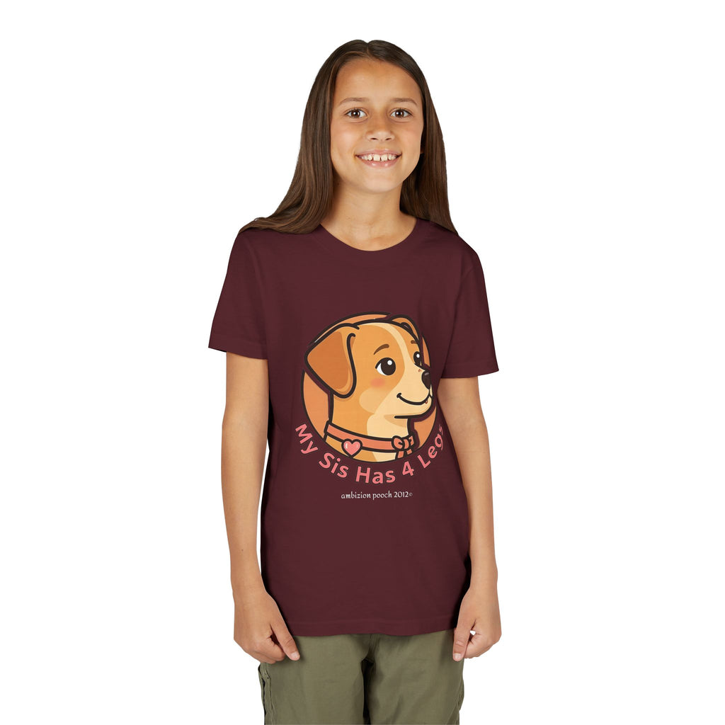 "My Sis Has 4 Legs" Kids Tee
