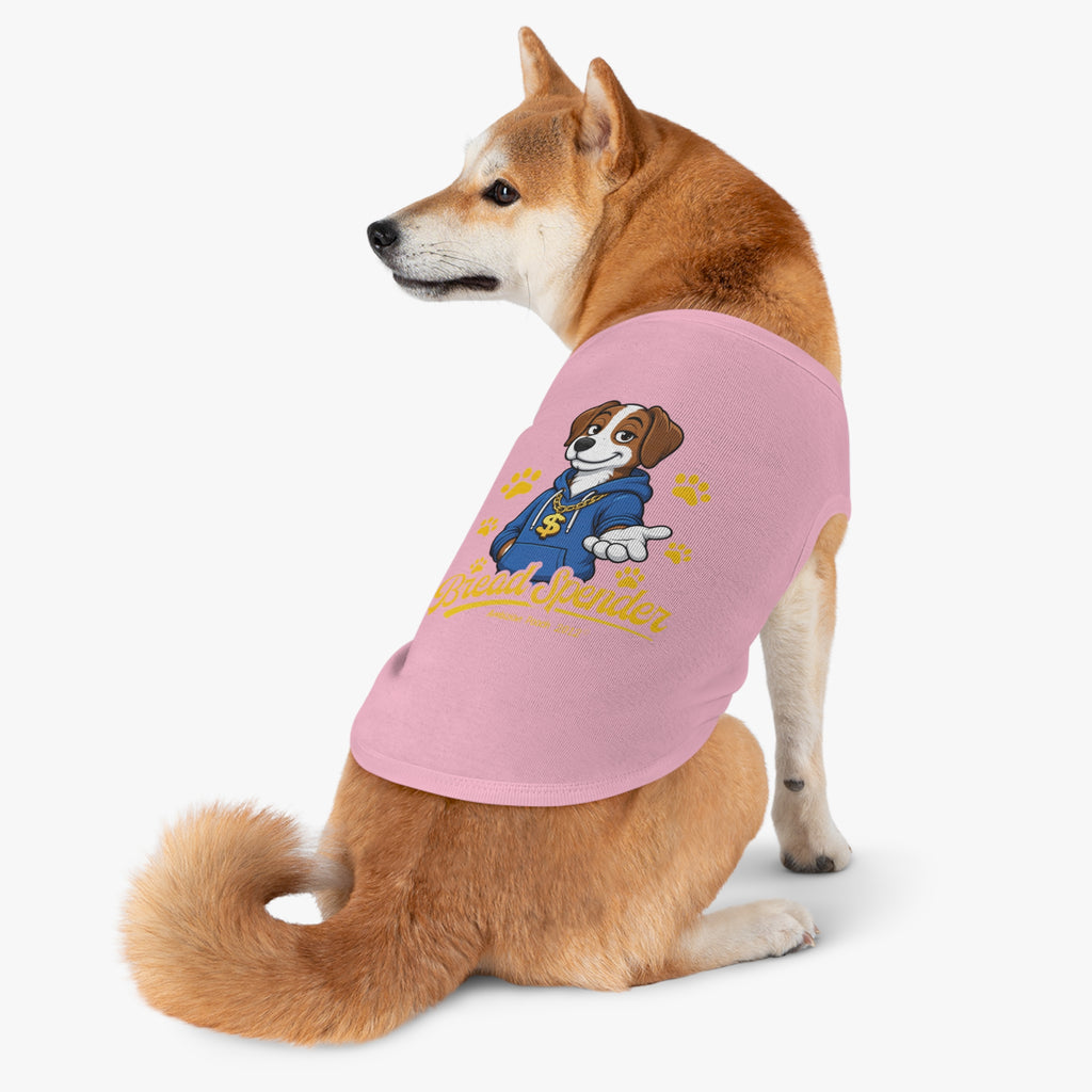 "Bread Spender" Doggy Tank Top — "Breadwinner" (Pet & Parent Matching)