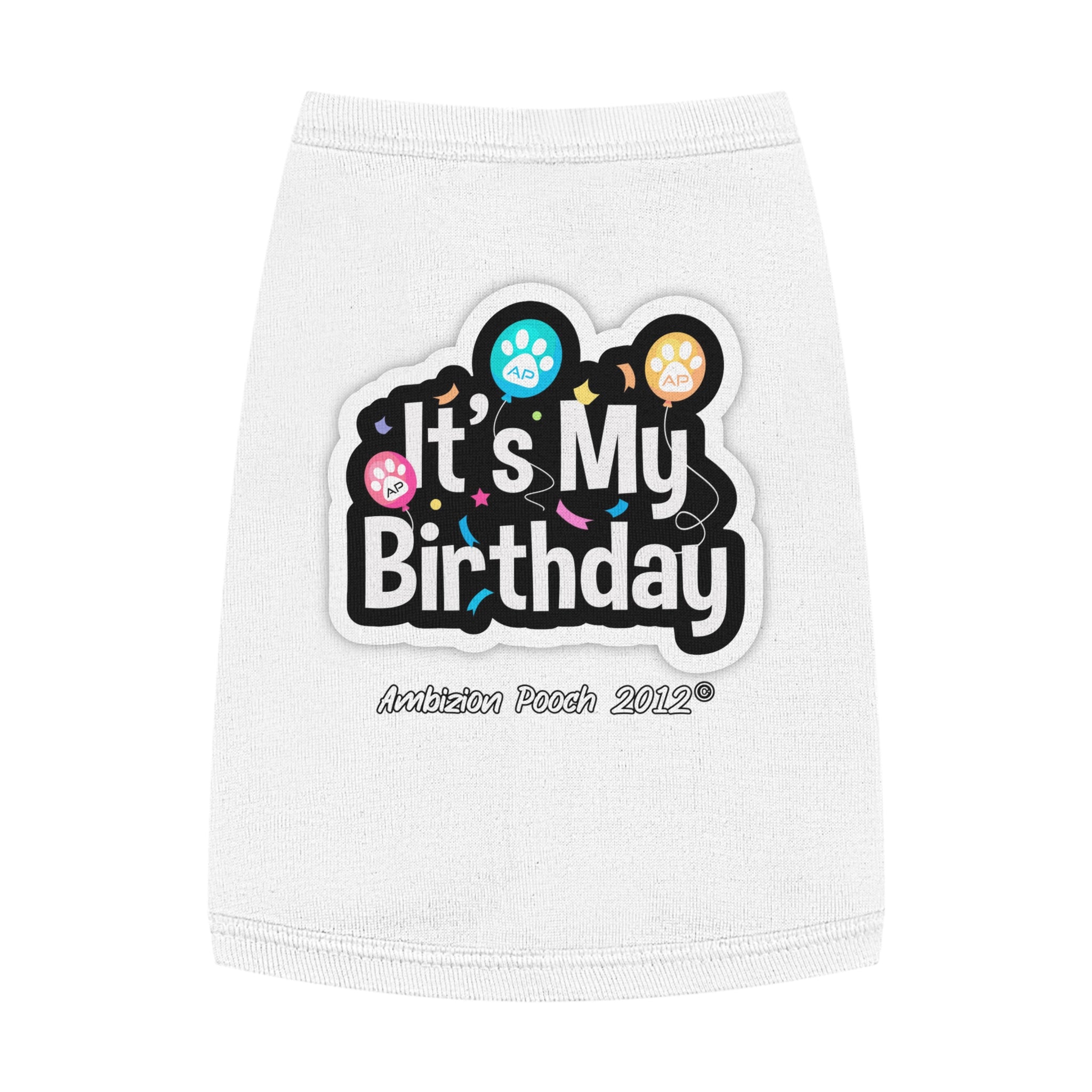 It's My Birthday Pet Tank Top - Fun & Festive