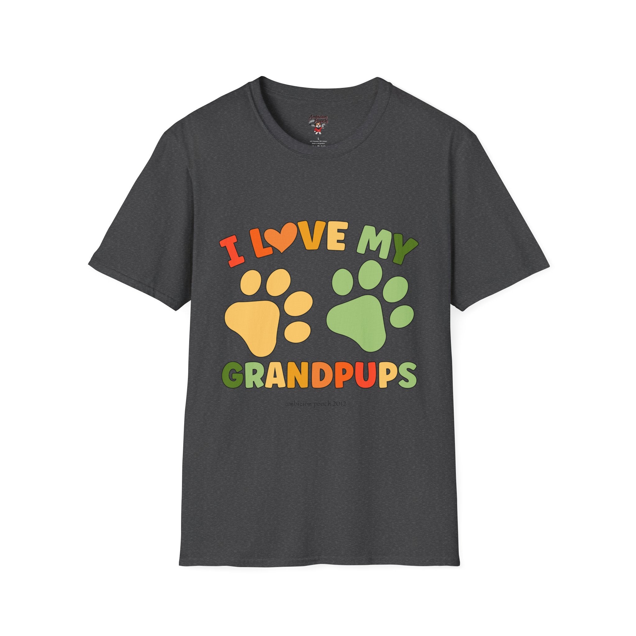 I Love My Grandpups Unisex Softstyle T-Shirt