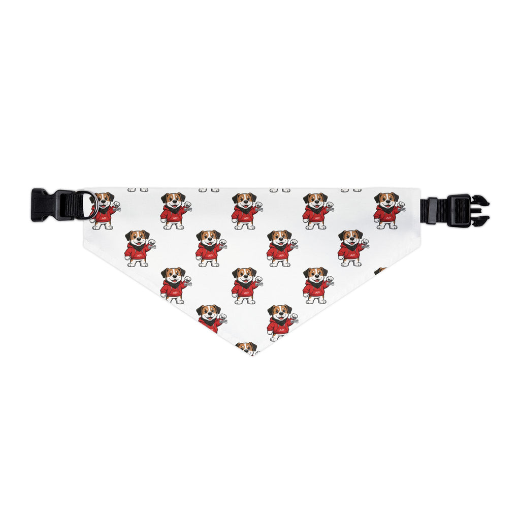 Ambizion Pooch Signature Monogram Bandana Collar White