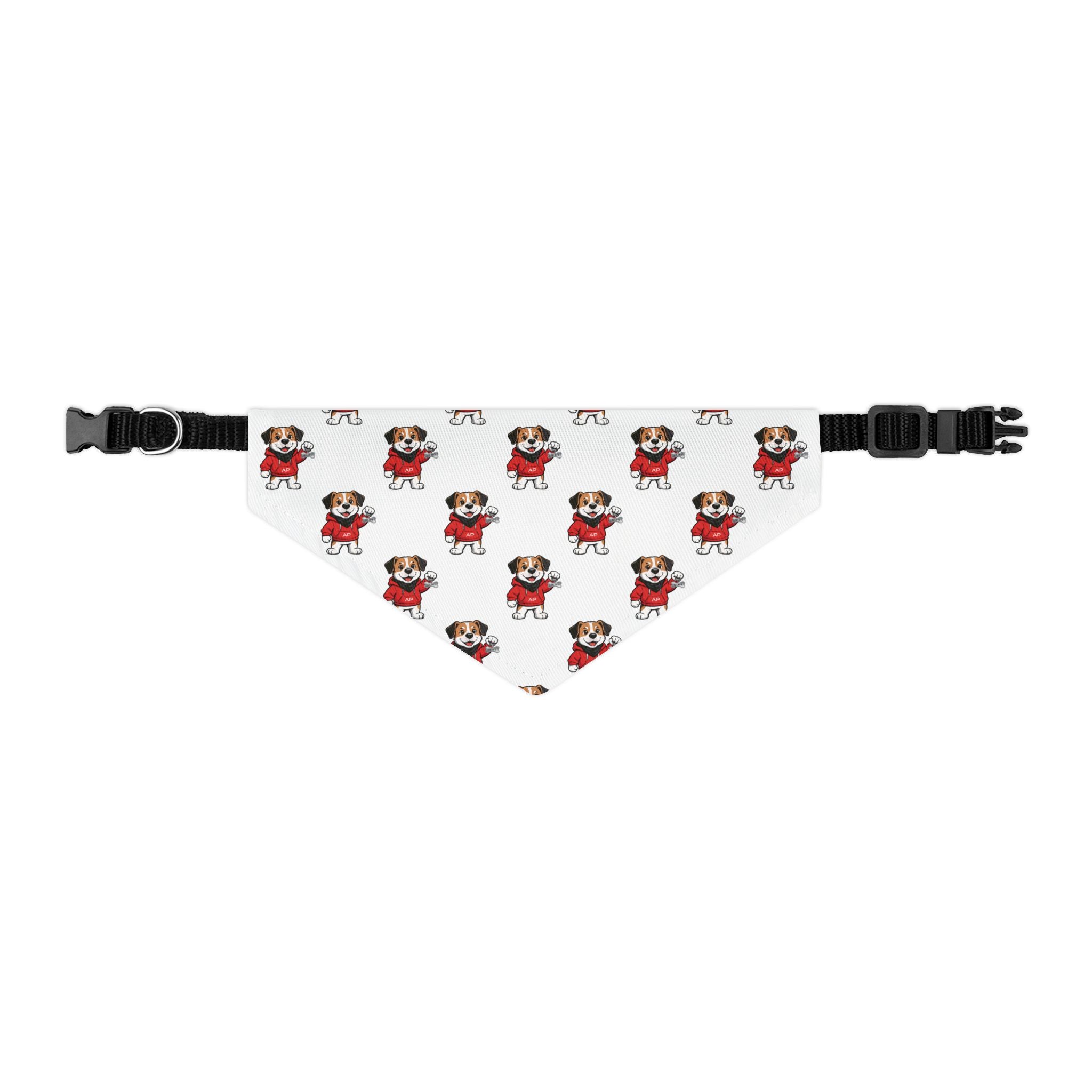 Ambizion Pooch Signature Monogram Bandana Collar White