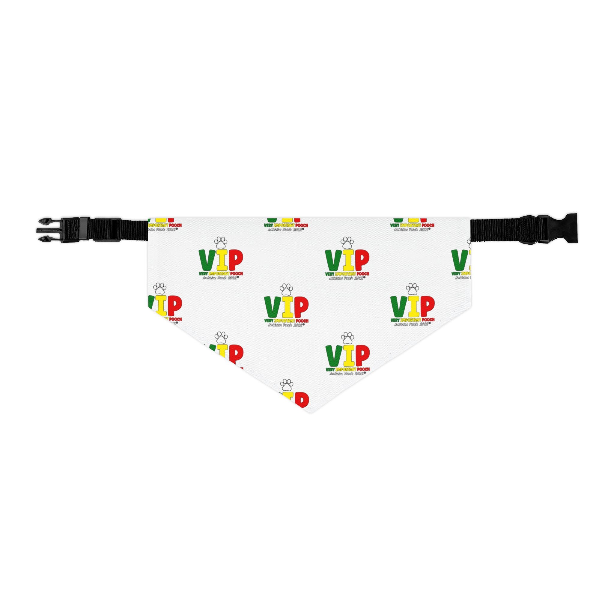 VIP Pet Bandana Collar White