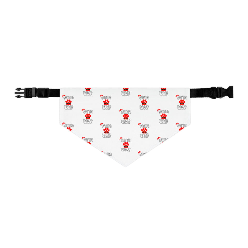 Santa Paws Doggie Bandana Collar - White
