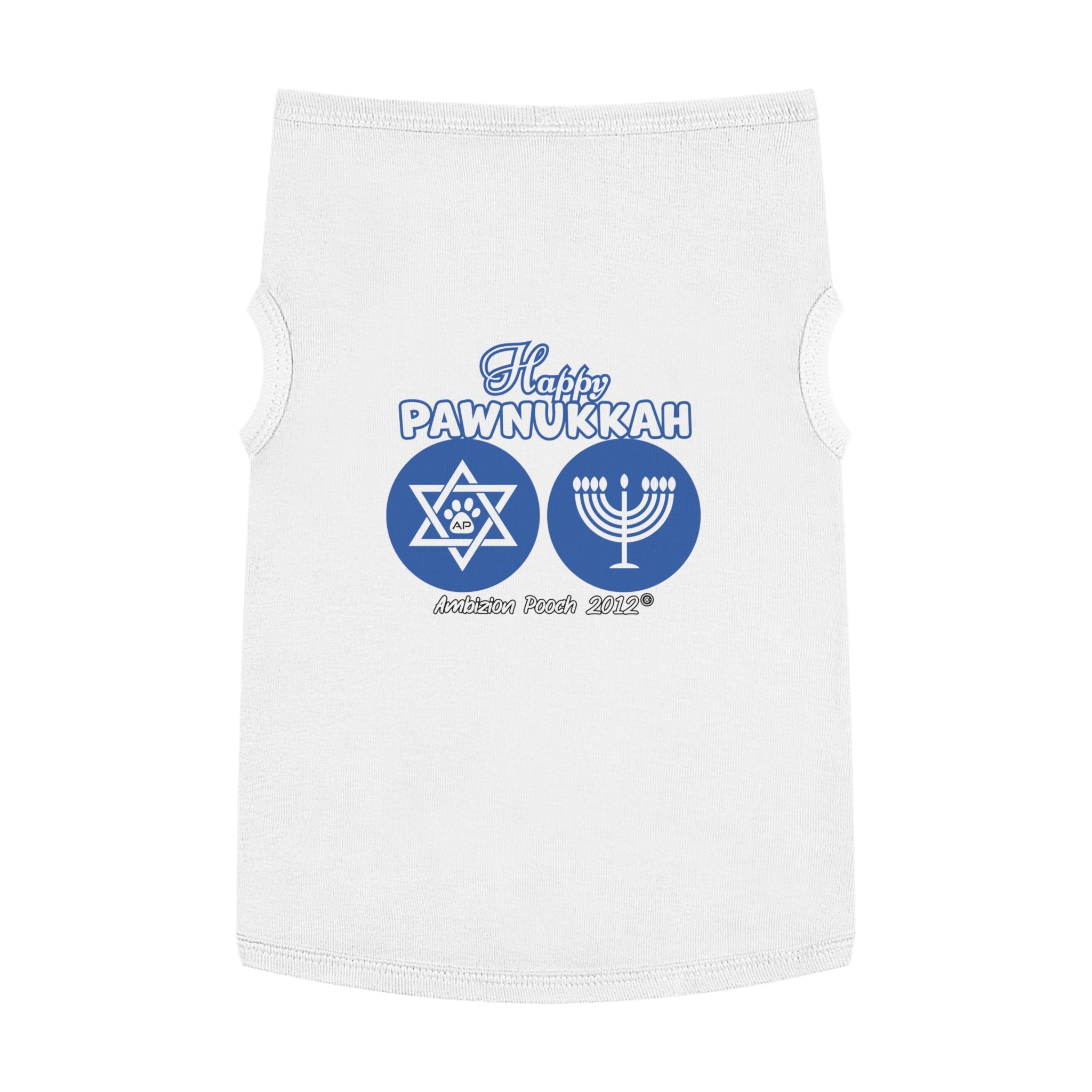 "Happy Pawnukkah" Hannukah Doggy Tank Top