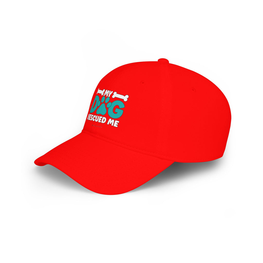 My Dog Rescued Me Low Profile Baseball Cap