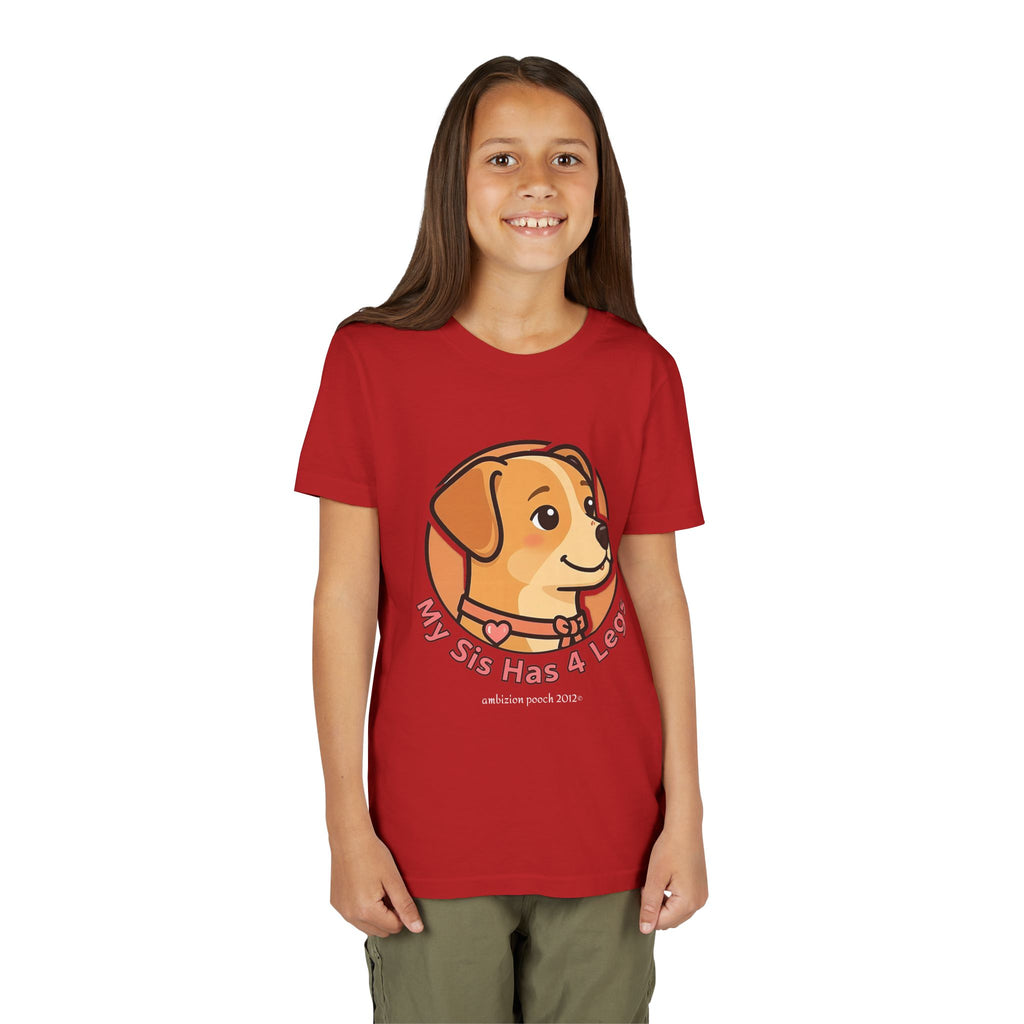 "My Sis Has 4 Legs" Kids Tee