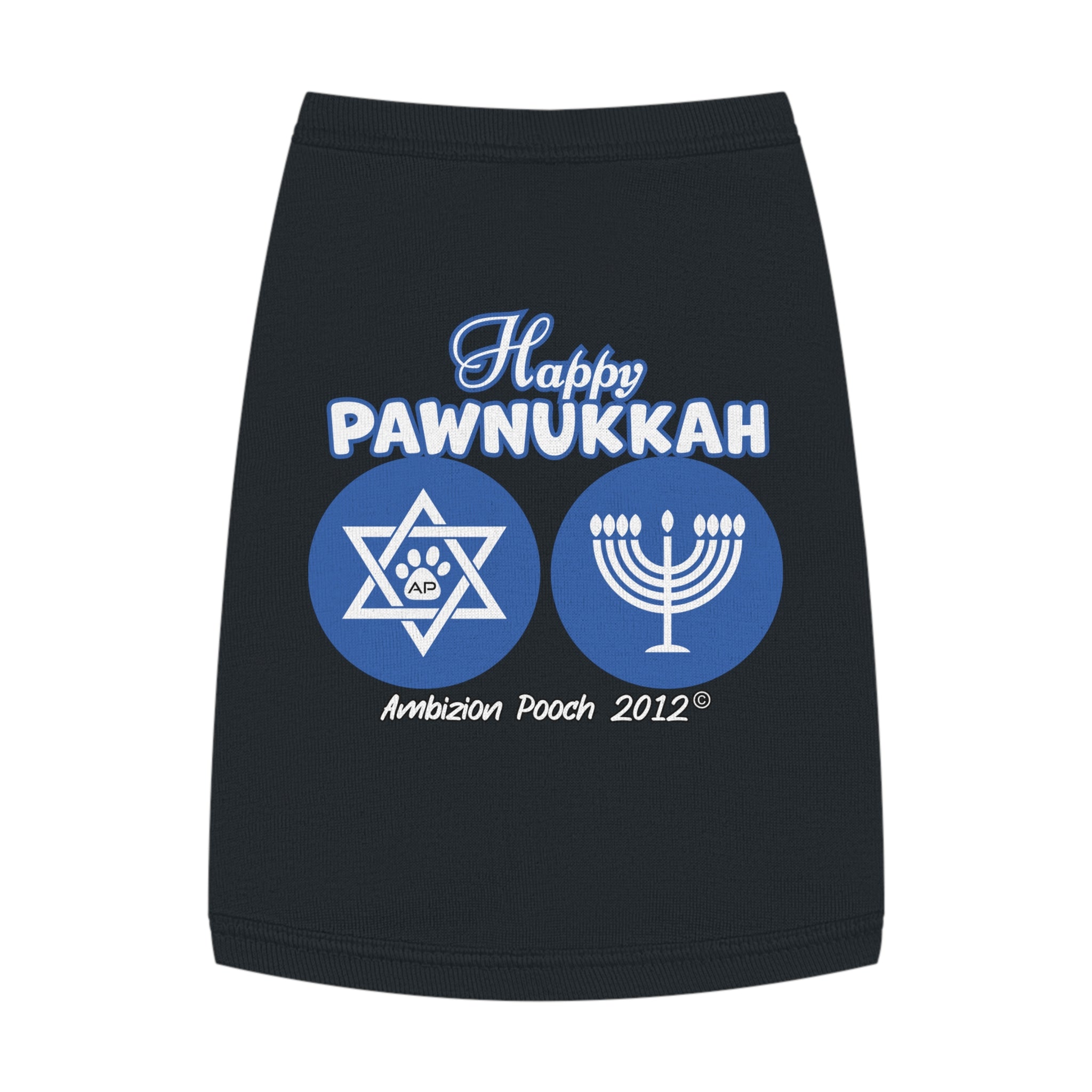 "Happy Pawnukkah" Hannukah Doggy Tank Top