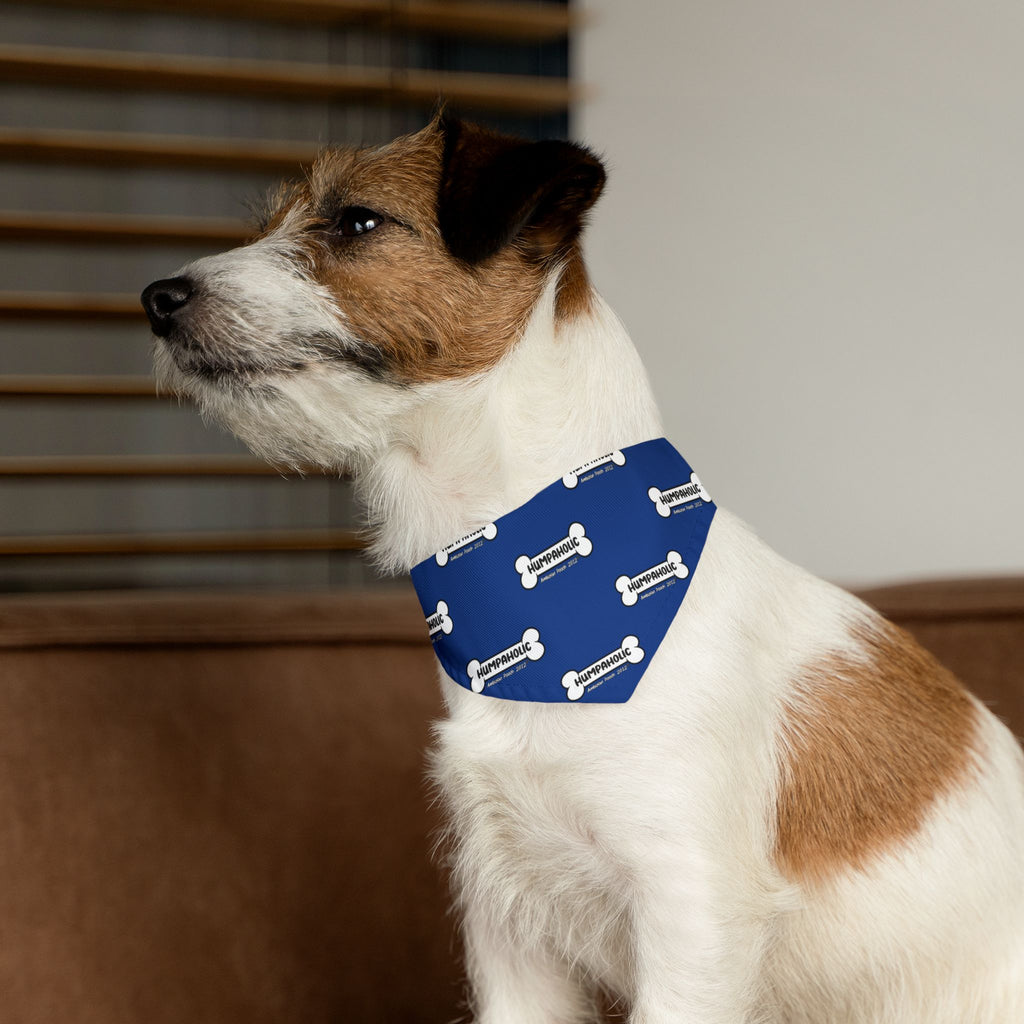 Humpaholic Pet Bandana Collar Blue