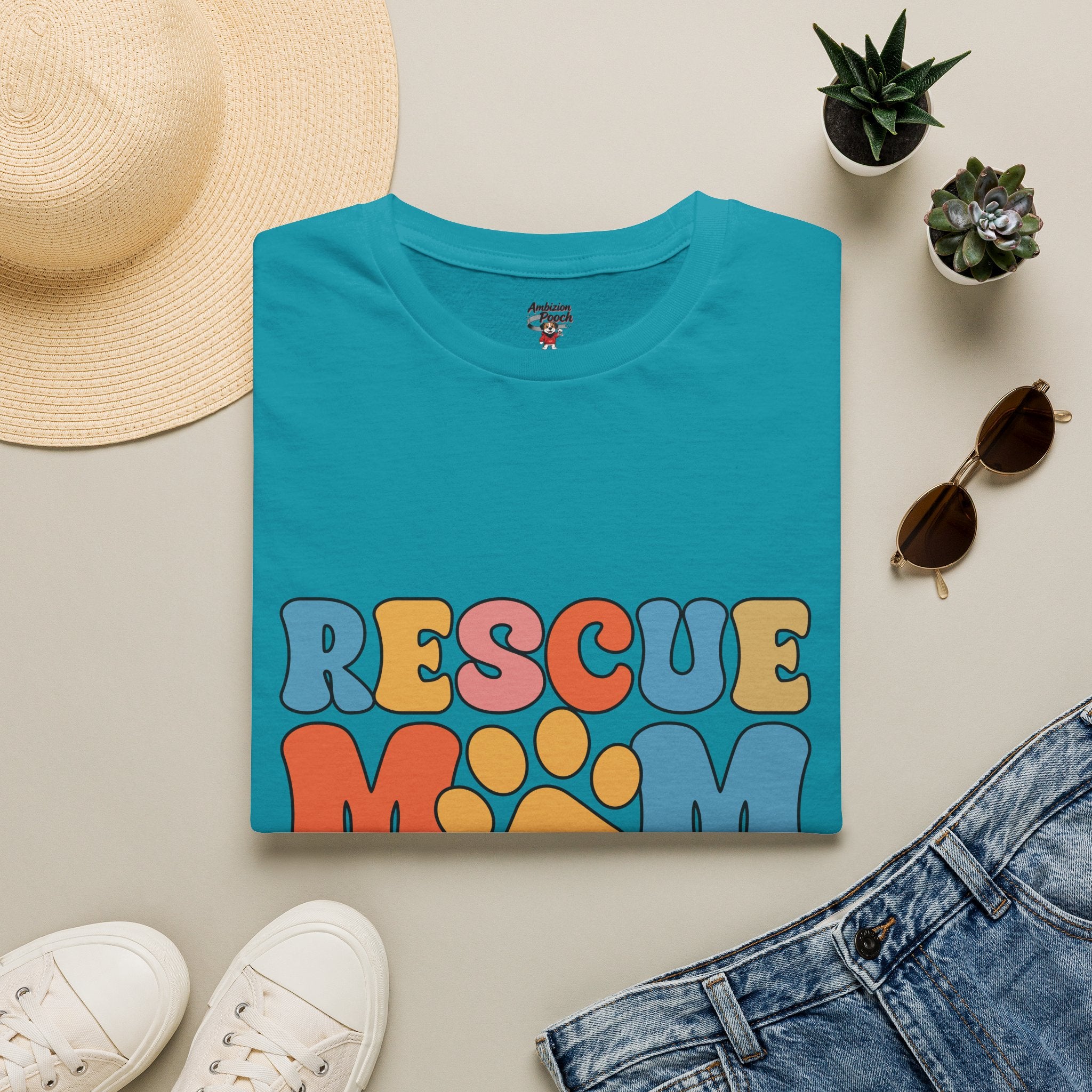 Rescue Mom Unisex Softstyle T-Shirt