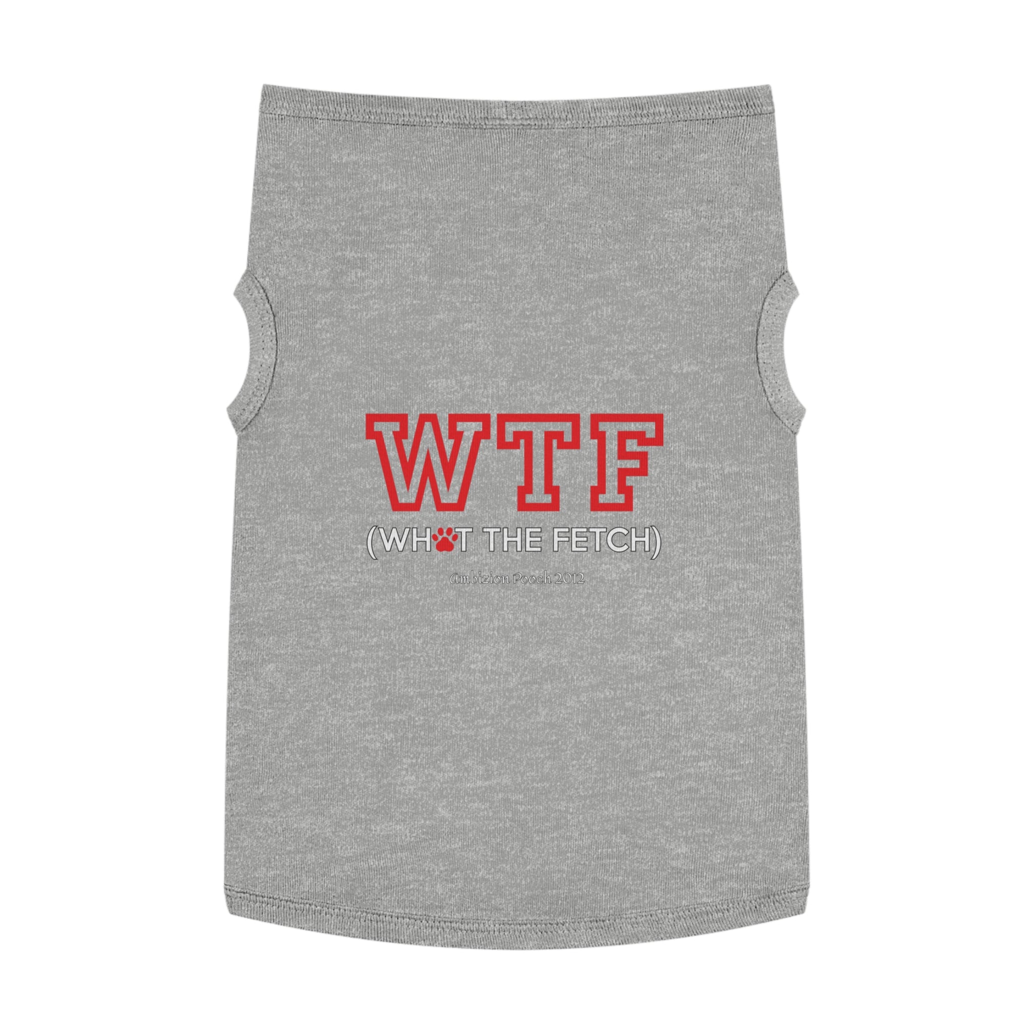Doggy WTF Tank Top — "WTF" (Pet & Parent Matching)