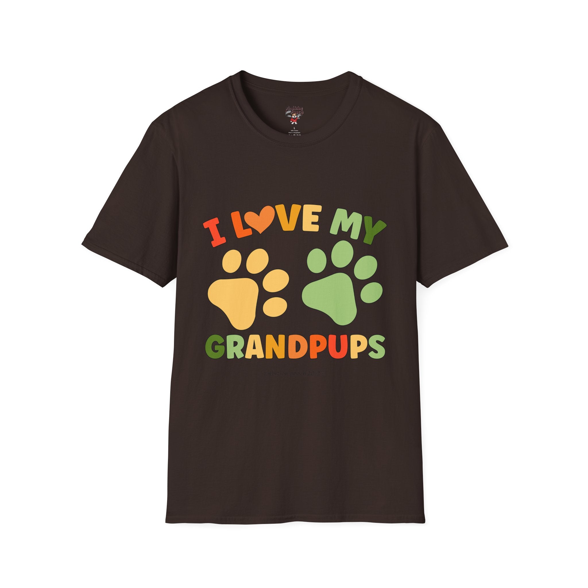 I Love My Grandpups Unisex Softstyle T-Shirt