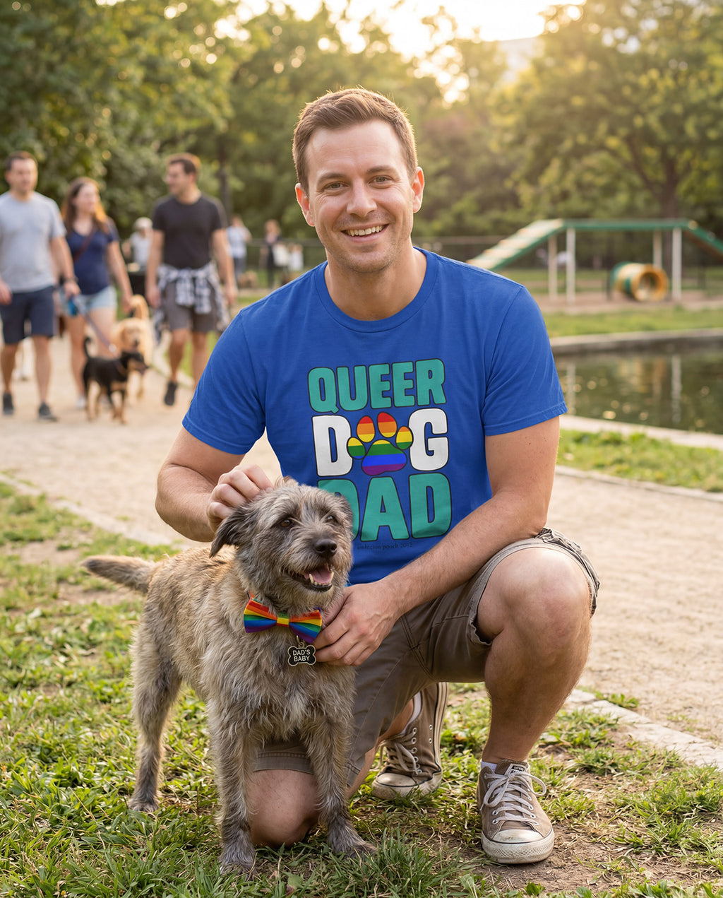 Queer Dog Dad Unisex Softstyle T-Shirt