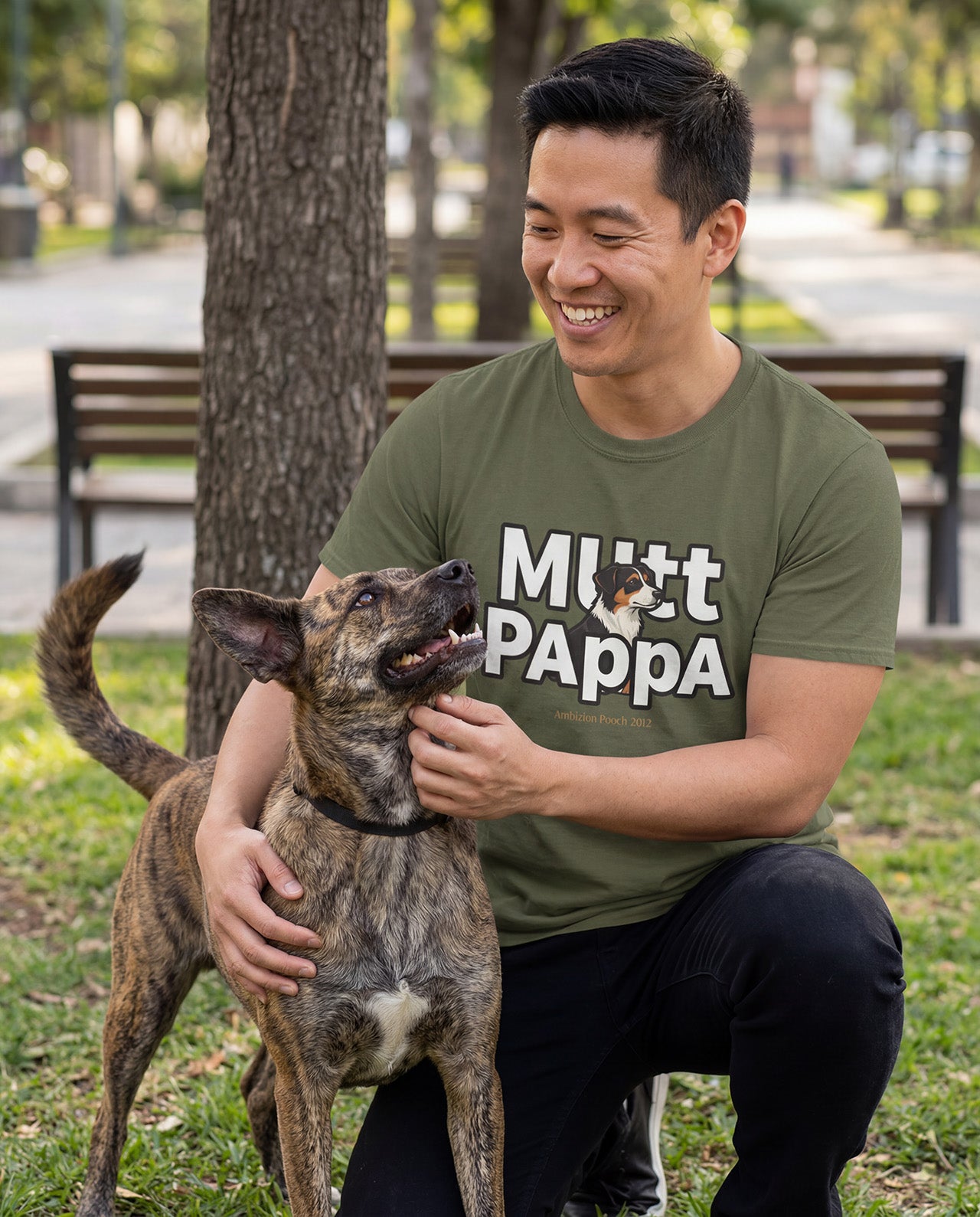 Mutt Pappa Unisex Softstyle T-Shirt (All Dogs)