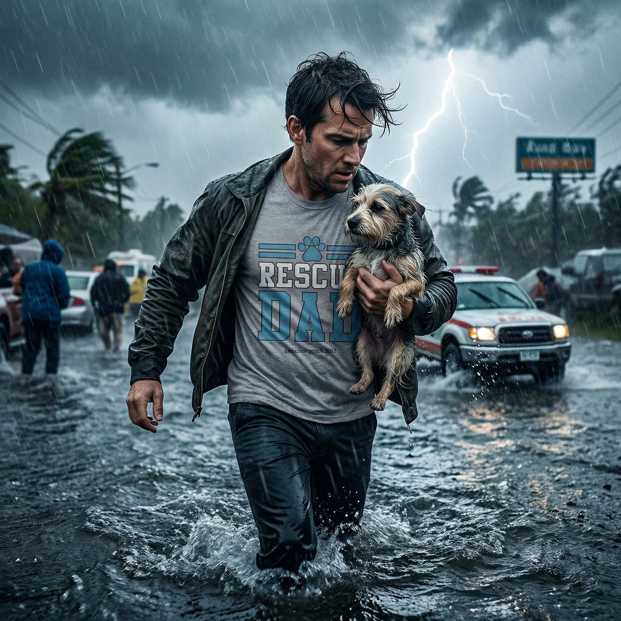 Rescue Dad Unisex Softstyle T-Shirt