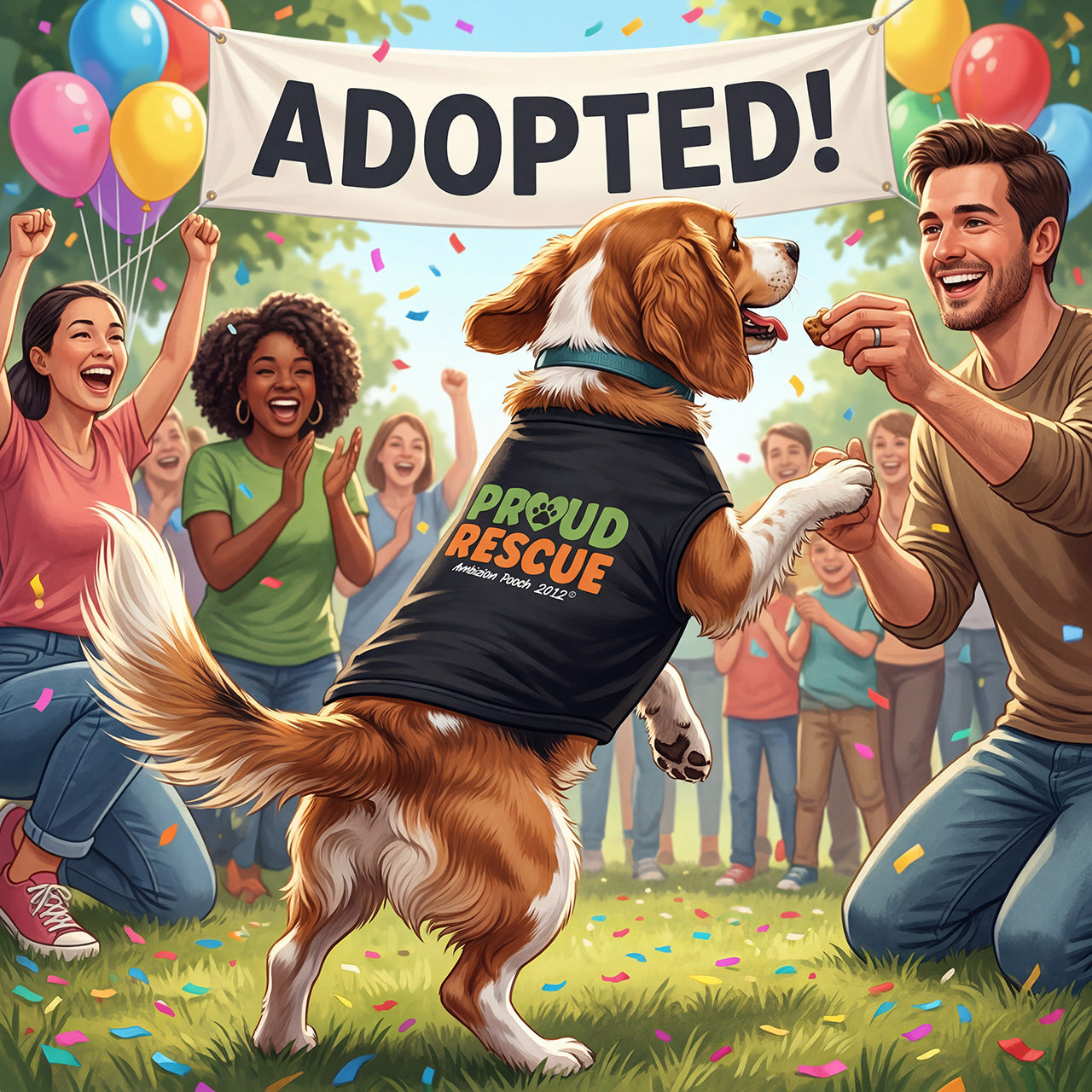 "Proud Rescue" Doggy Tank Top