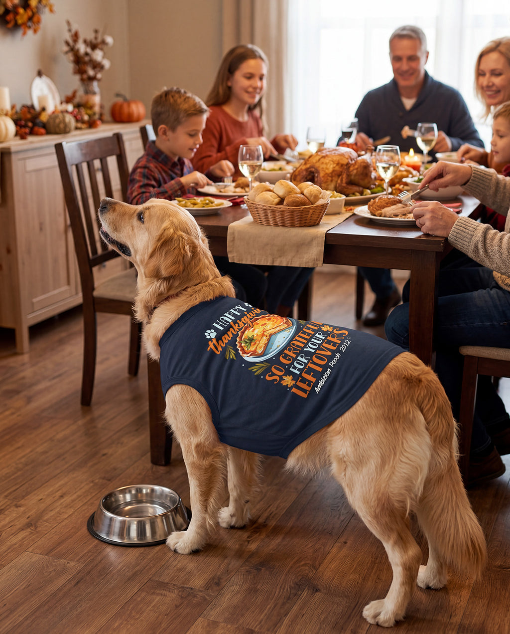 Happy Thanksgiving  So Grateful for Your Leftovers Doggy Tank Top