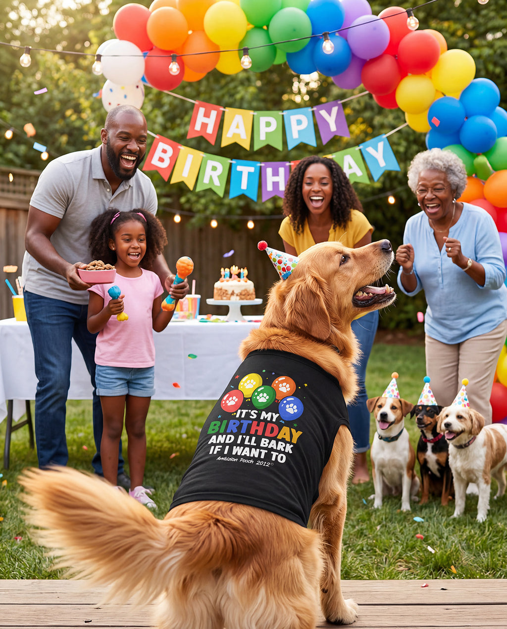 It's My Birthday and I'll Bark if I Want To Doggy Tank Top