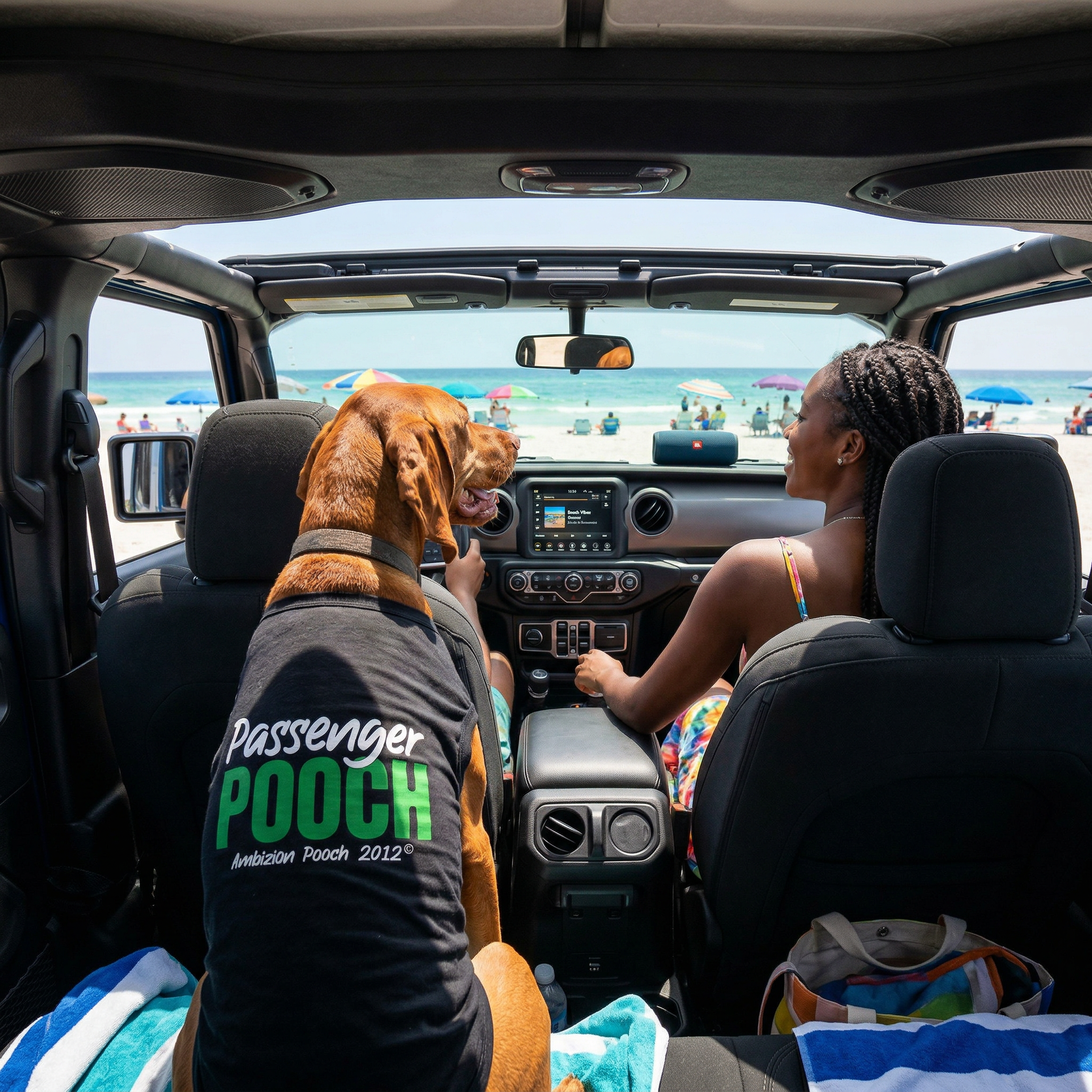 "Passenger Pooch" Doggy Tank Top