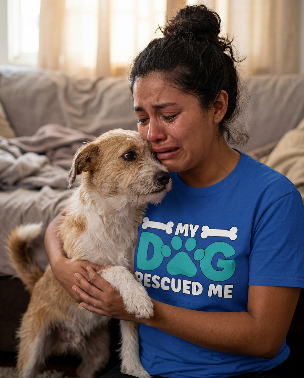 My Dog Rescued Me Unisex Softstyle T-Shirt