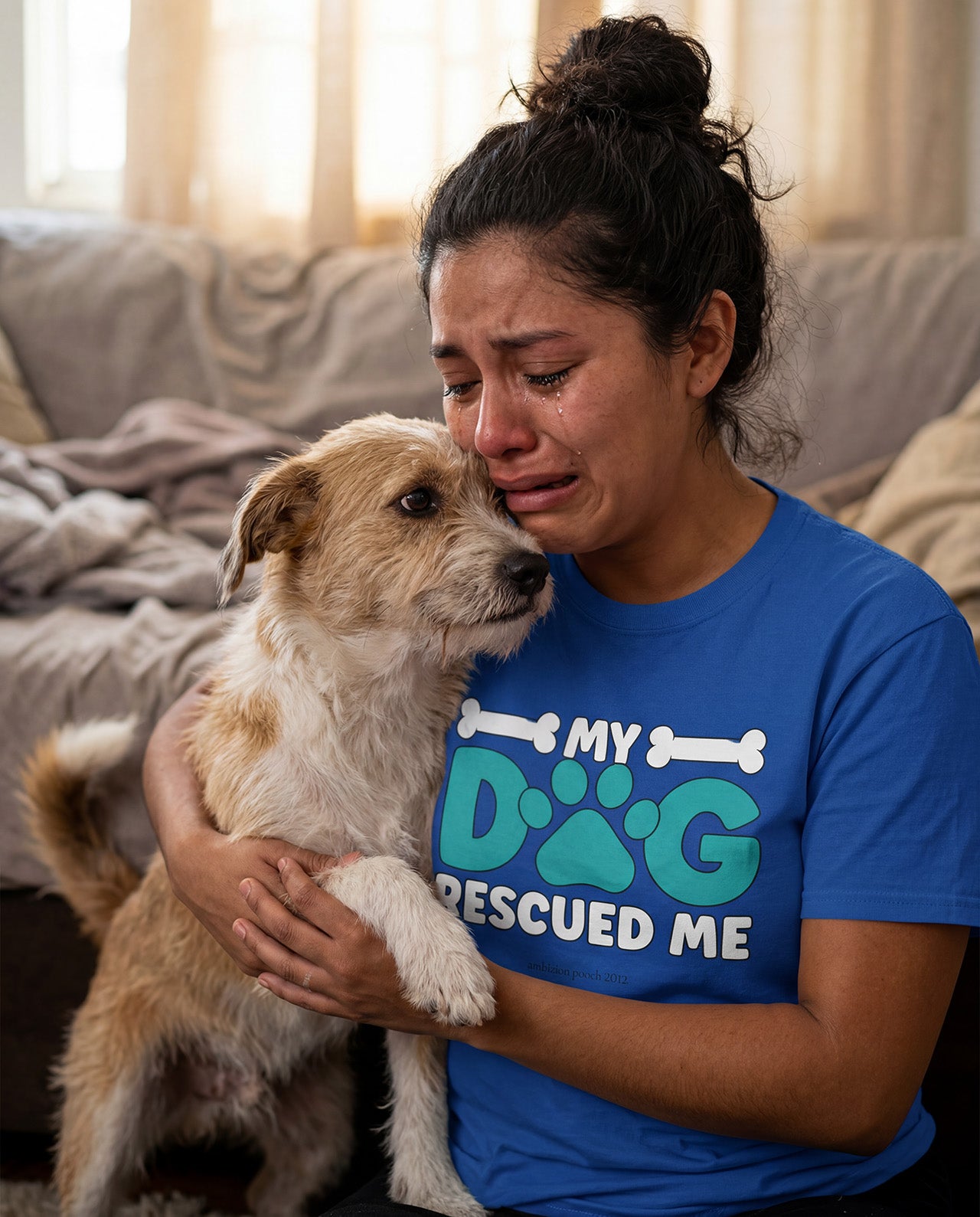 My Dog Rescued Me Unisex Softstyle T-Shirt