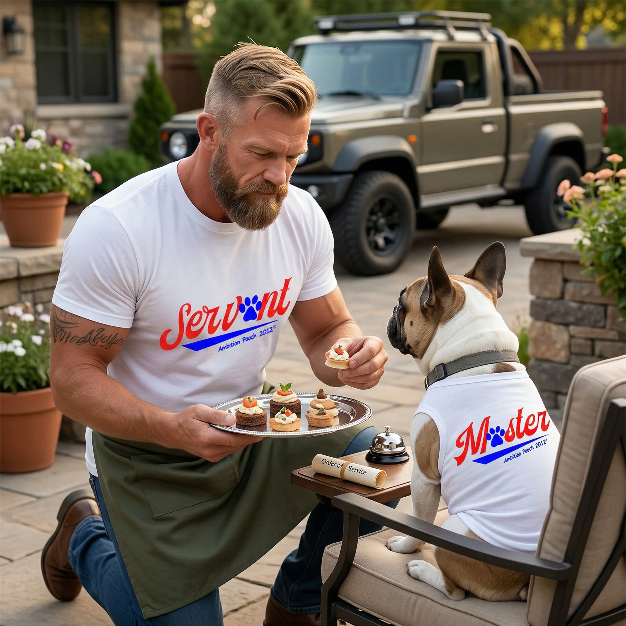 Doggy Parent Servant T-Shirt — Matching Master Doggy Tee