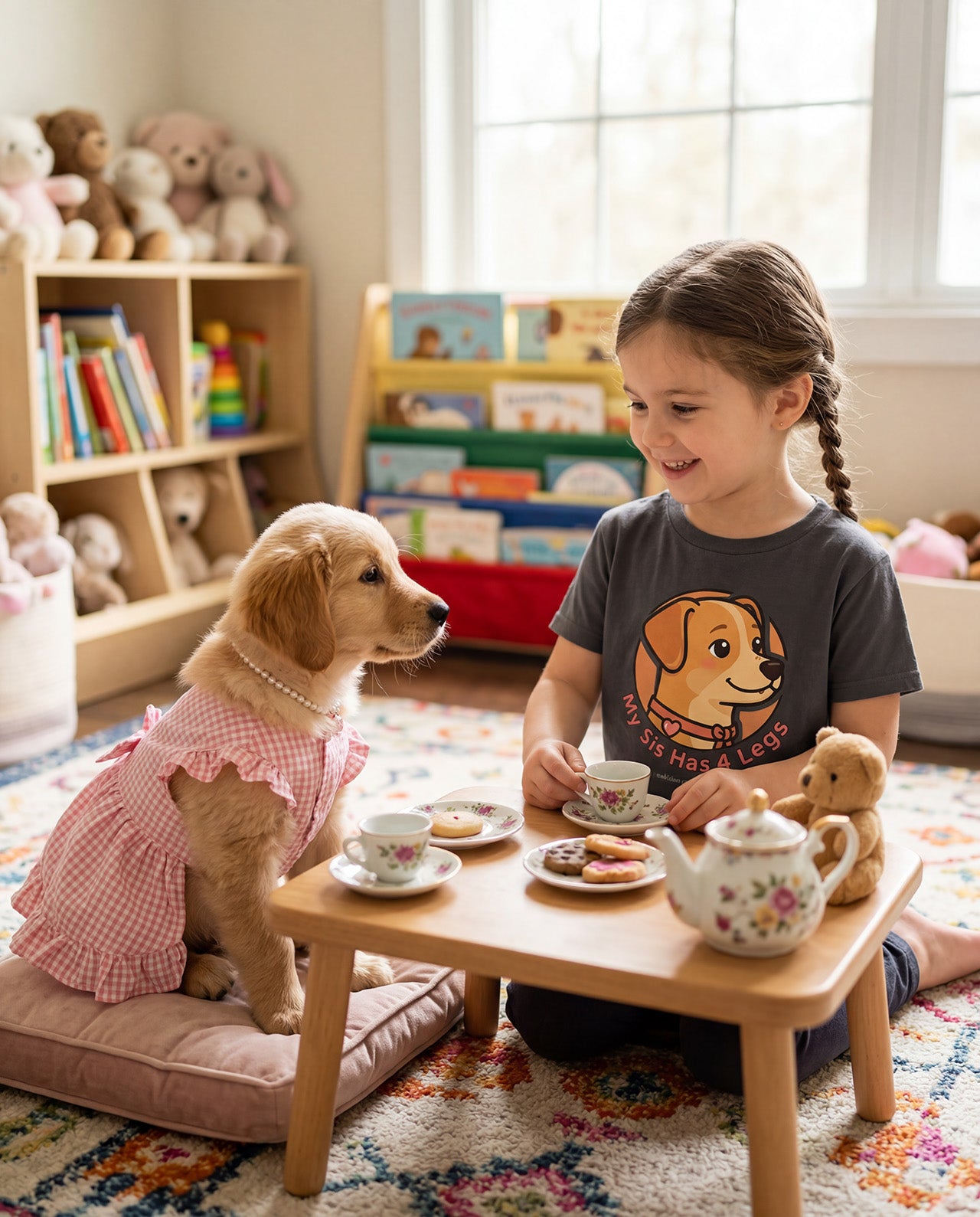 "My Sis Has 4 Legs" Kids Tee