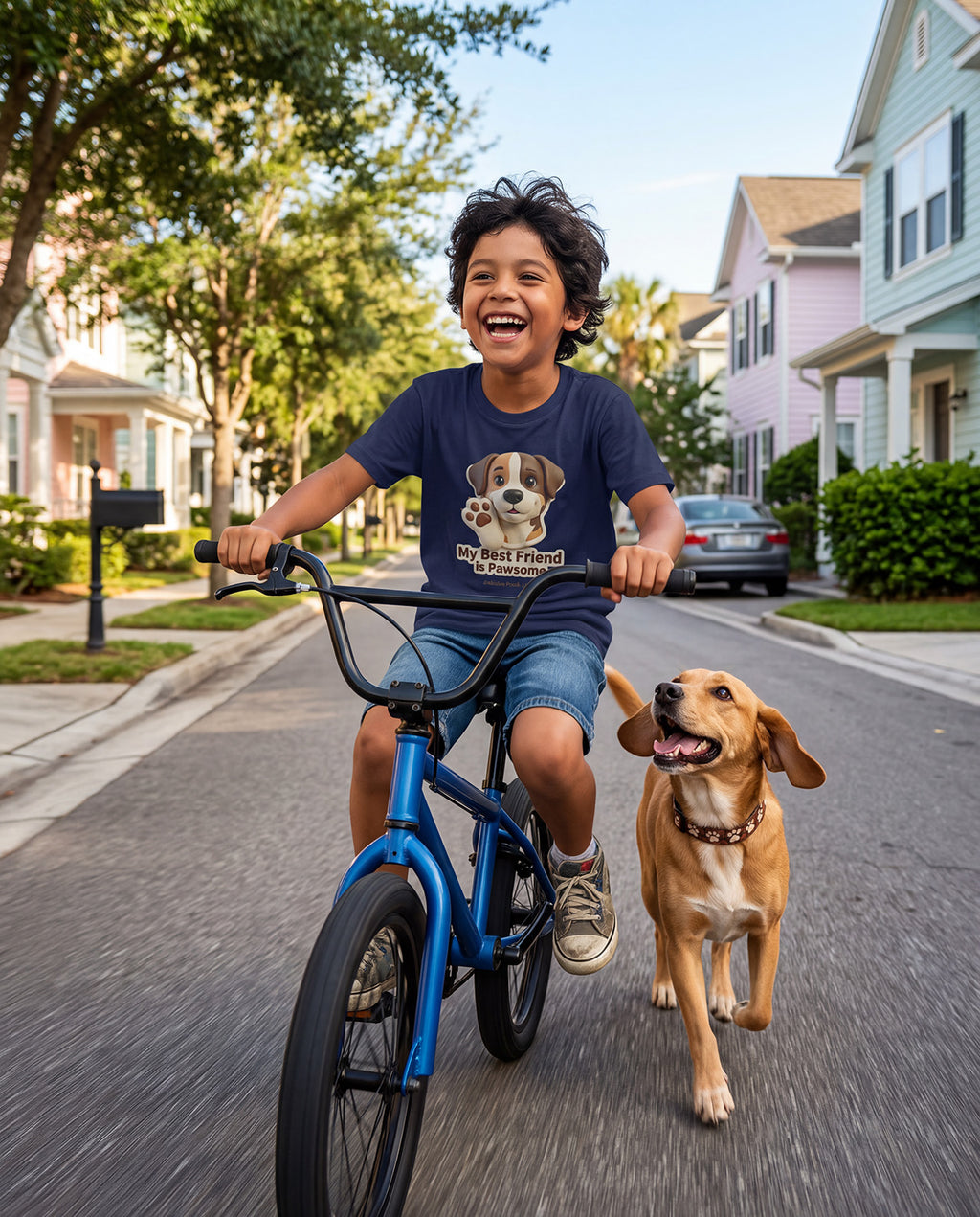 "My Best Friend is Pawsome" Kids Tee