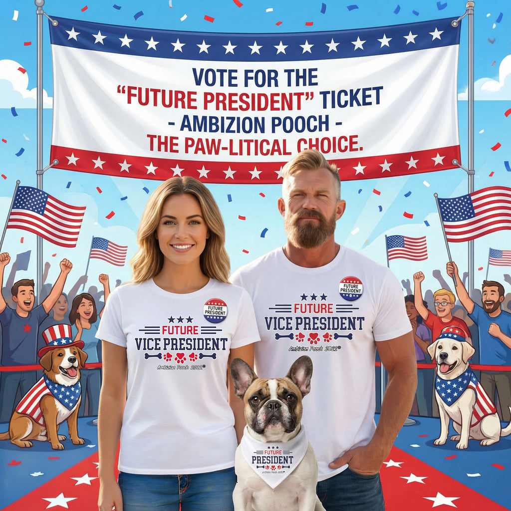 Future President Doggy Tank Top — "Future Vice President" (Pet & Parent Matching)