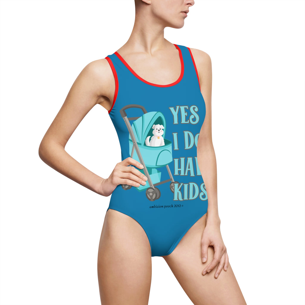 Yes I Do Have Kids One-Piece Swimsuit