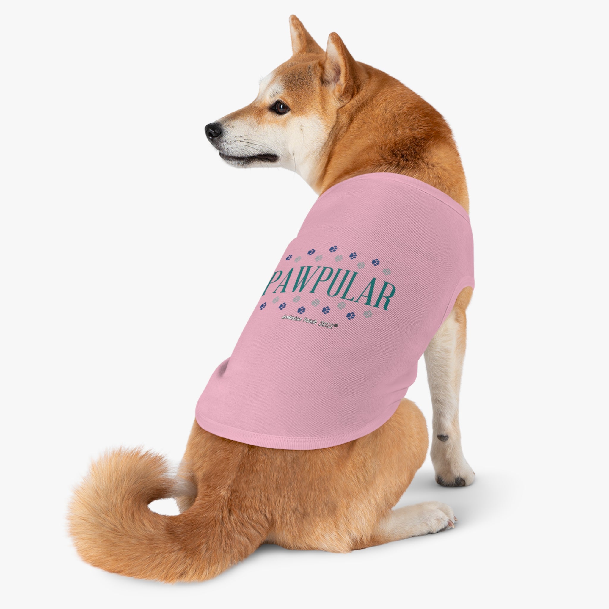 "Pawpular" Doggy Tank Top — "Invisible" (Pet & Parent Matching)