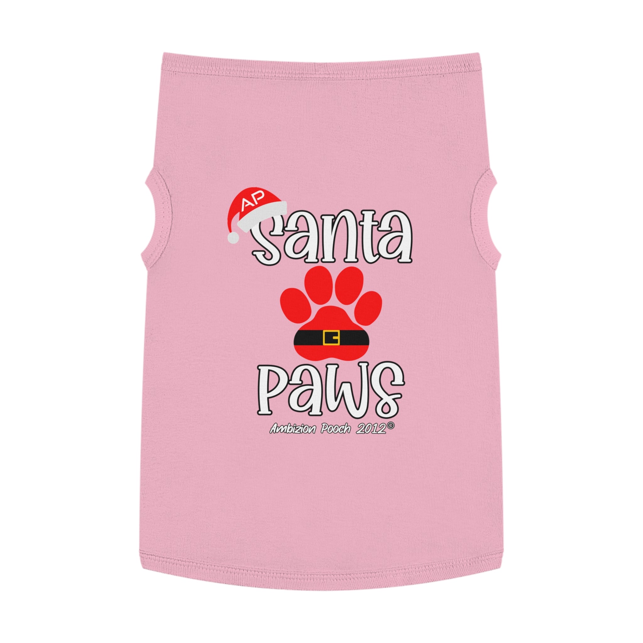 "Santa Paws" Christmas Doggy Tank Top
