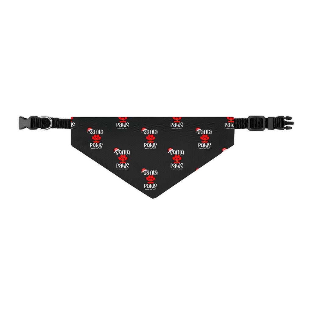 Santa Paws Doggie Bandana Collar - Black