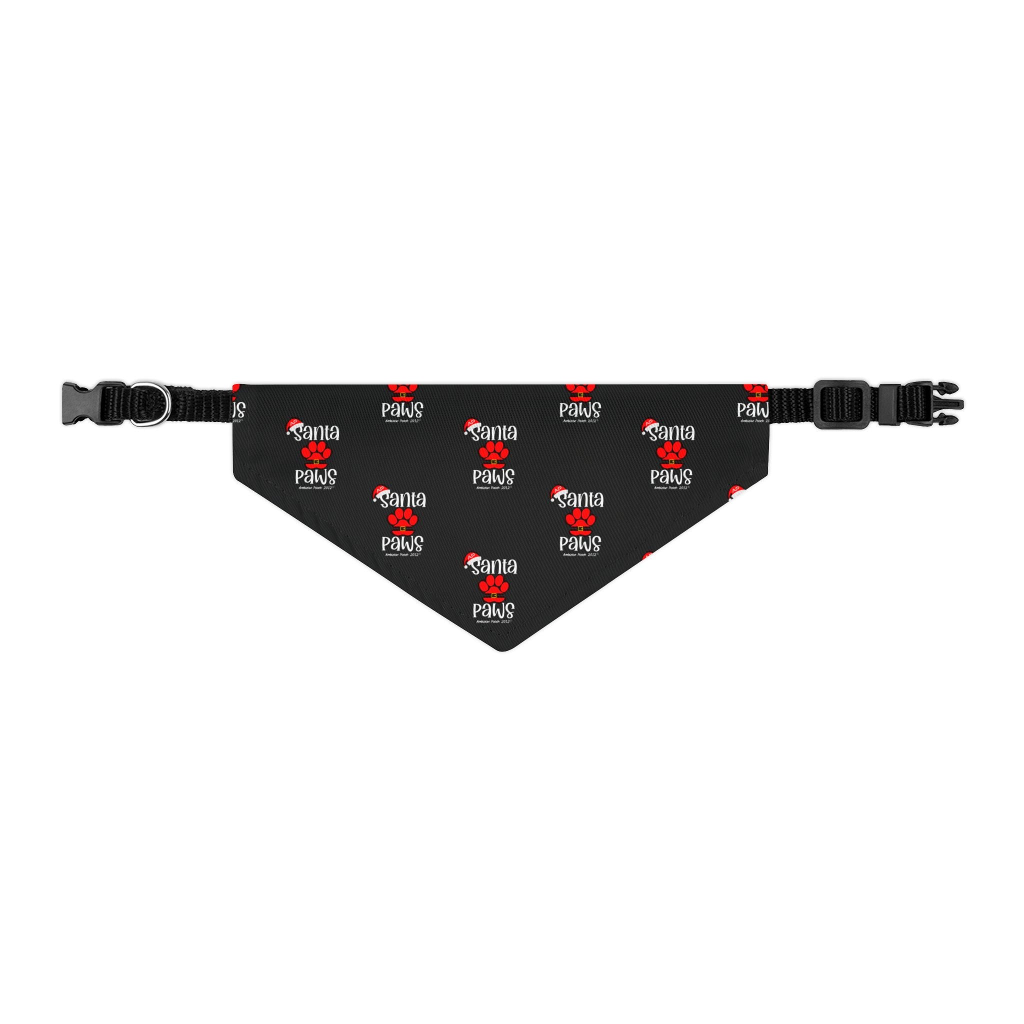 Santa Paws Doggie Bandana Collar - White