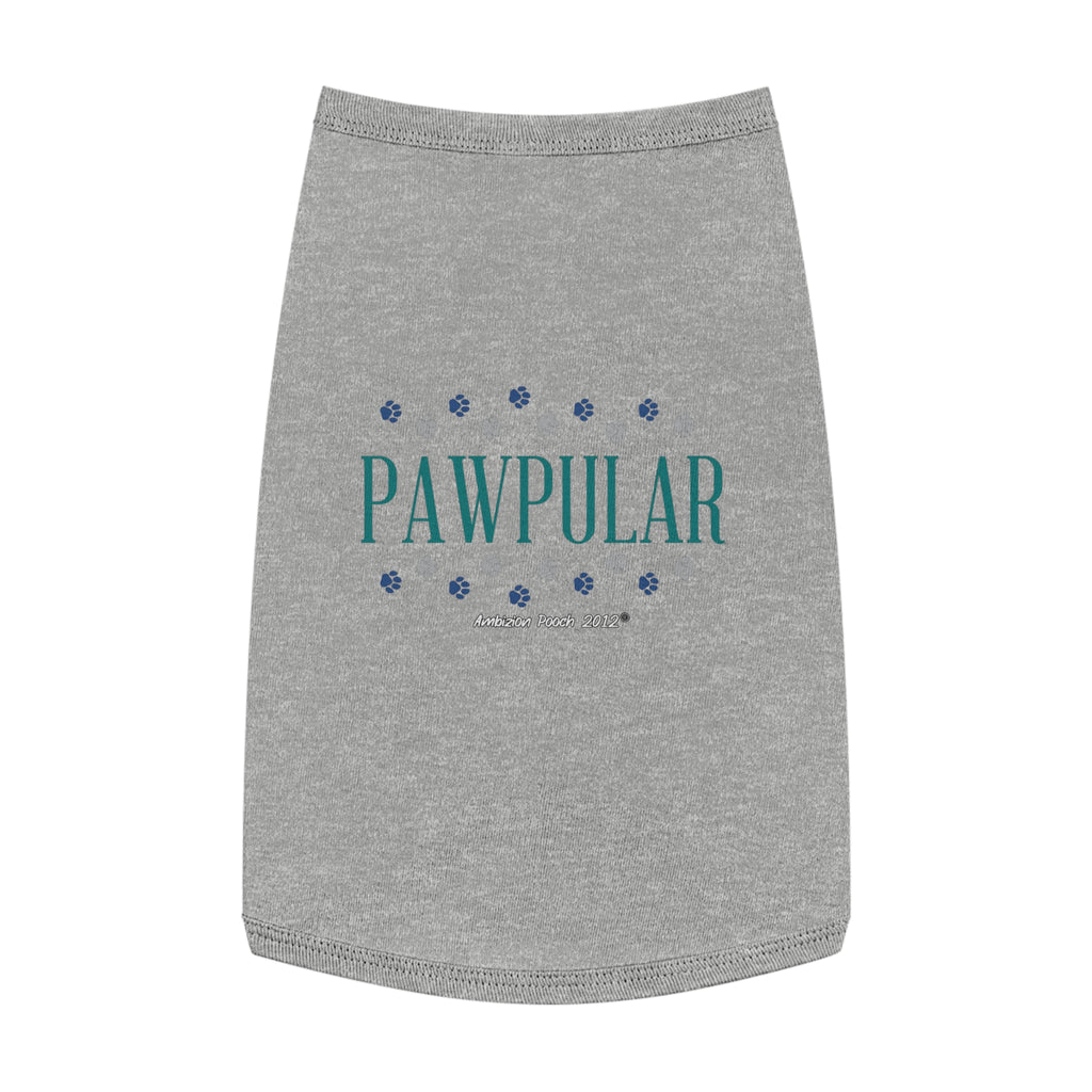 "Pawpular" Doggy Tank Top — "Invisible" (Pet & Parent Matching)