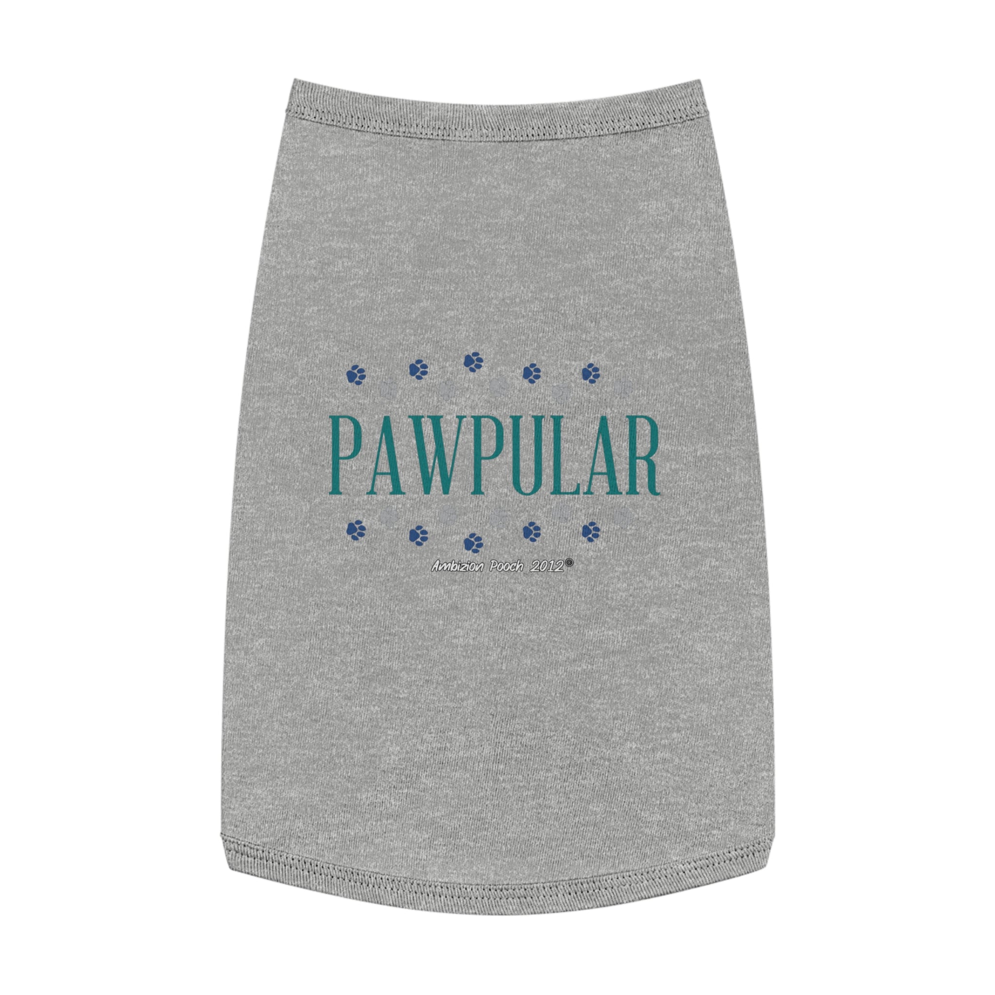 "Pawpular" Doggy Tank Top — "Invisible" (Pet & Parent Matching)
