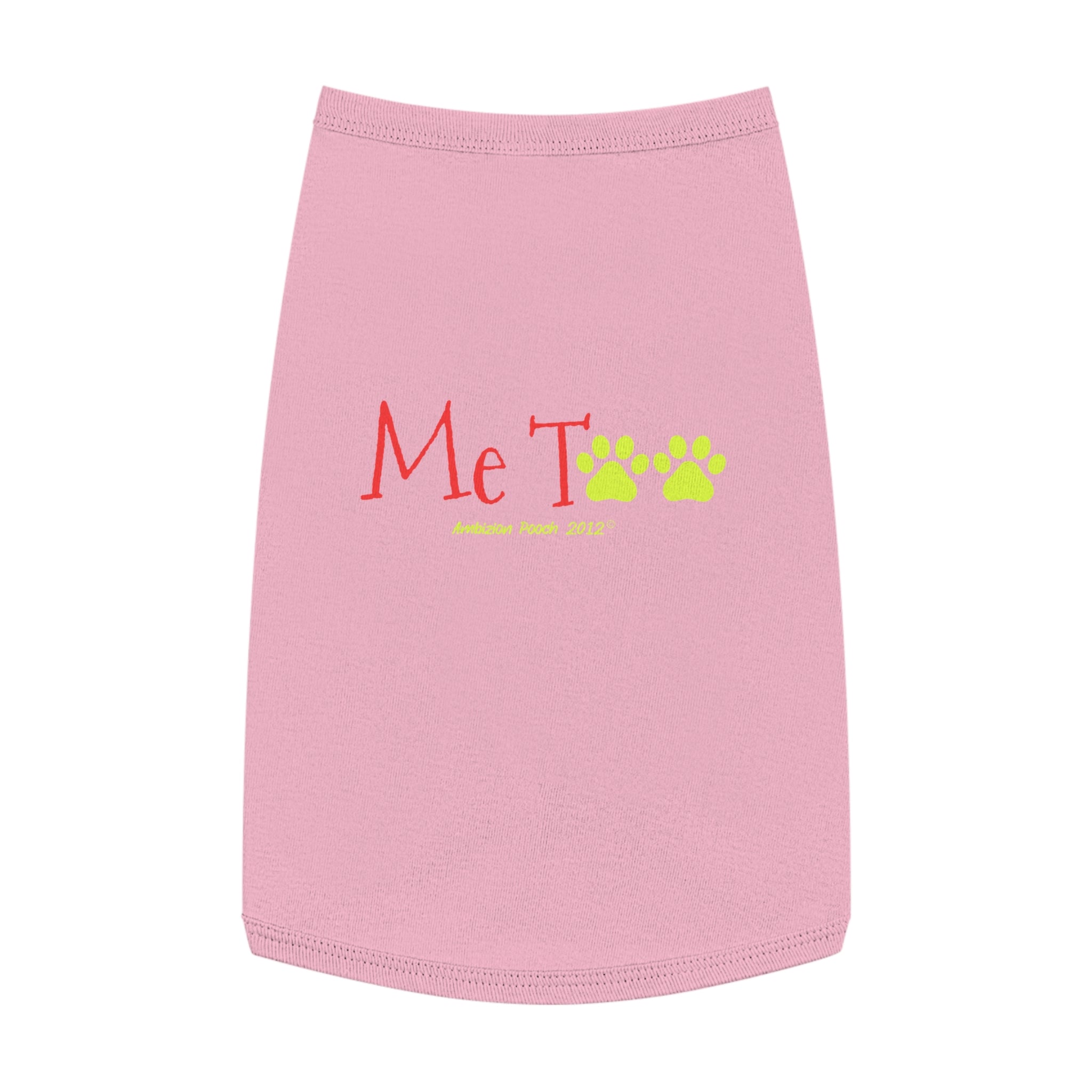 "Me Too" Doggy Tank Top — I Need Emotional Support (Pet & Parent Matching)
