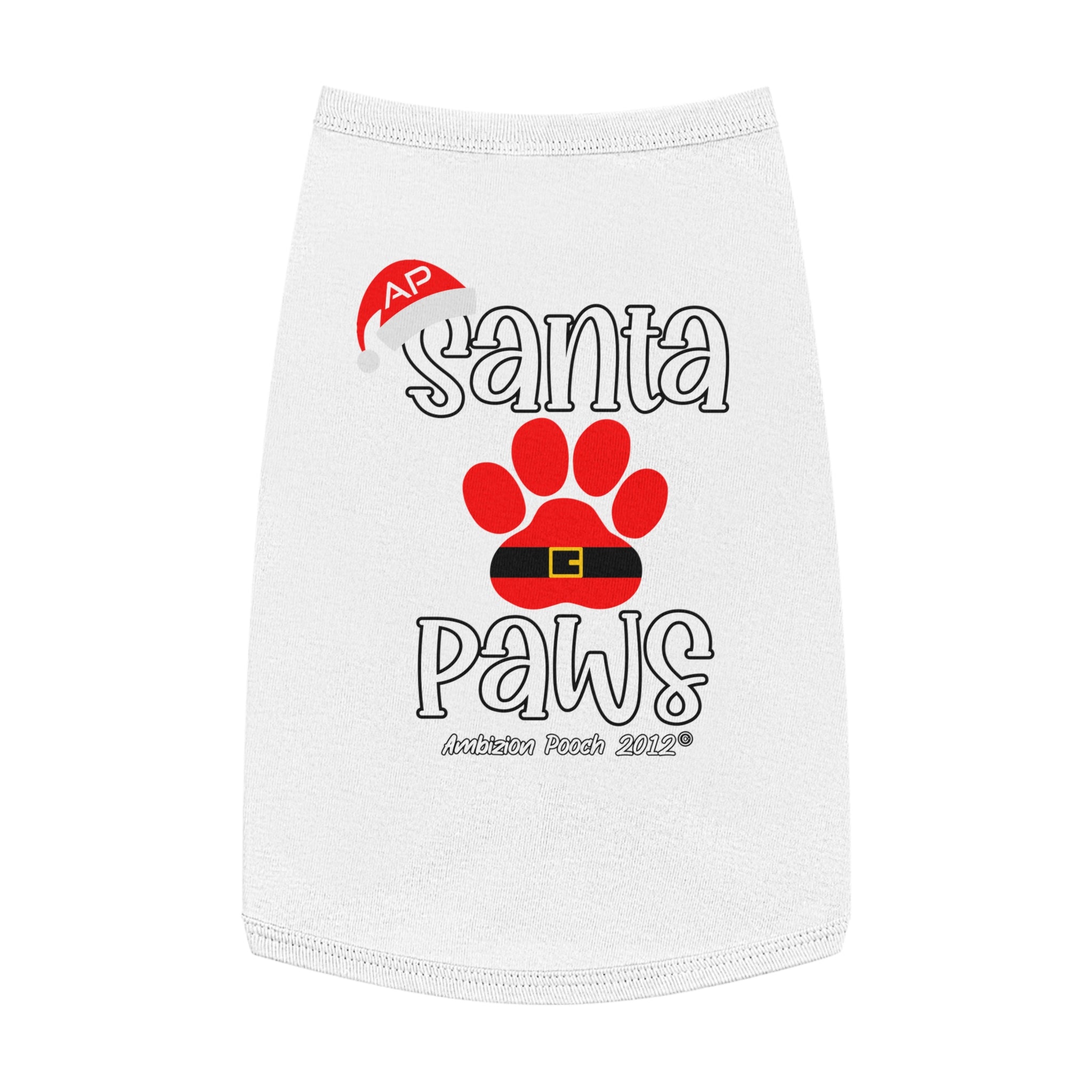 "Santa Paws" Christmas Doggy Tank Top
