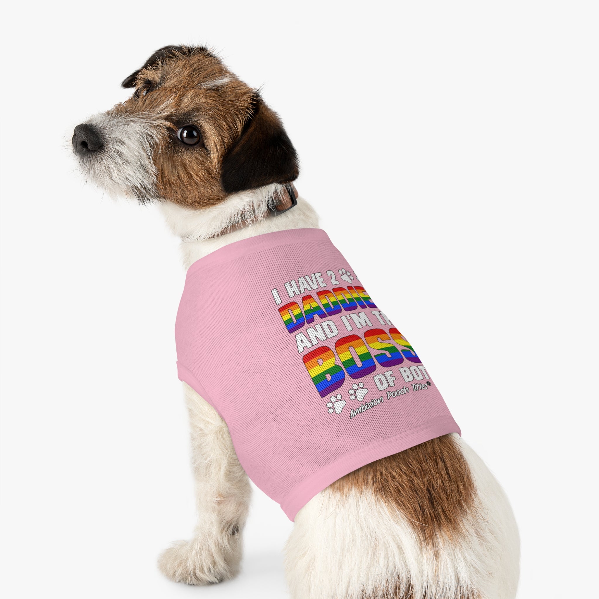 I Have 2 Daddies Doggy Tank Top (LGBTQ)