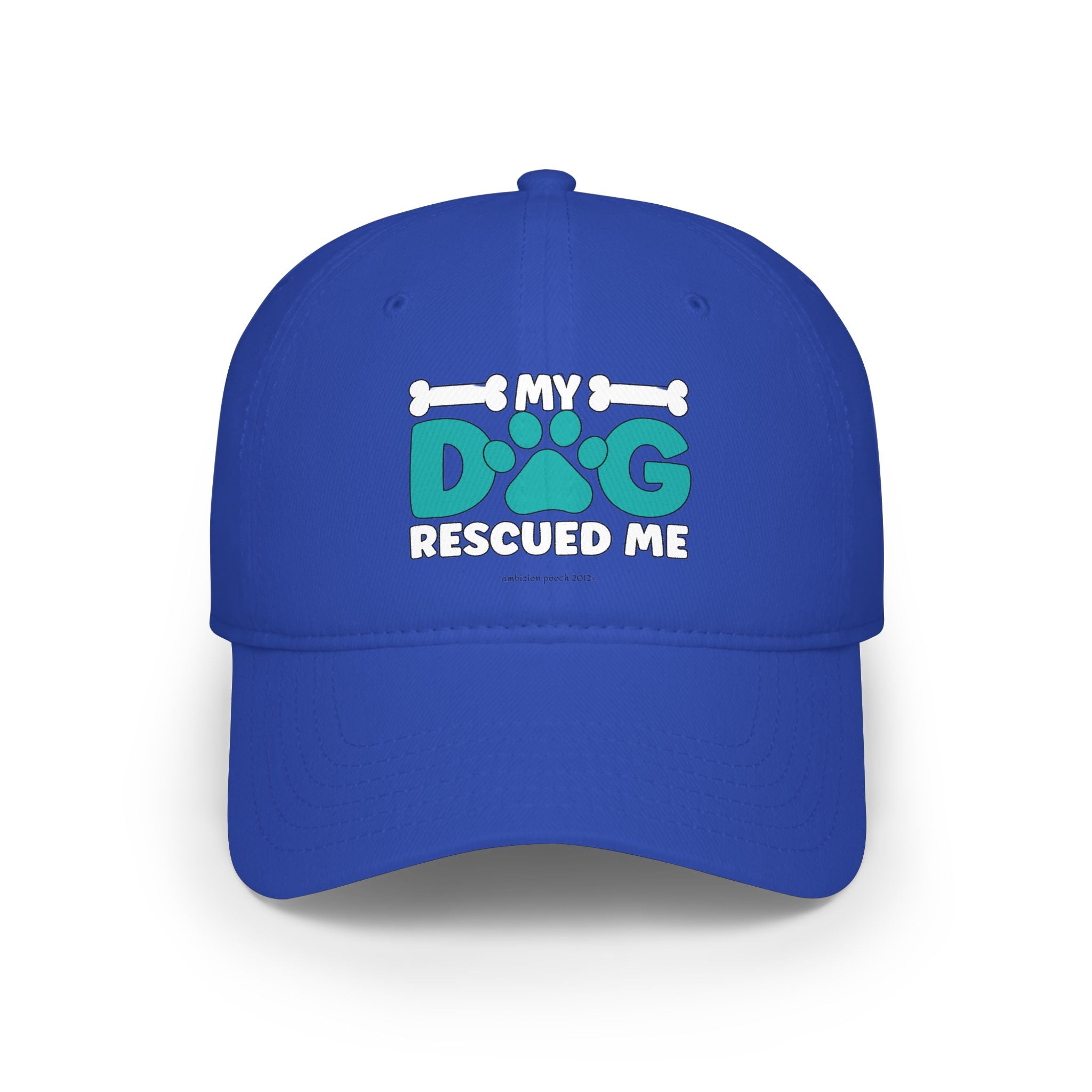 My Dog Rescued Me Low Profile Baseball Cap