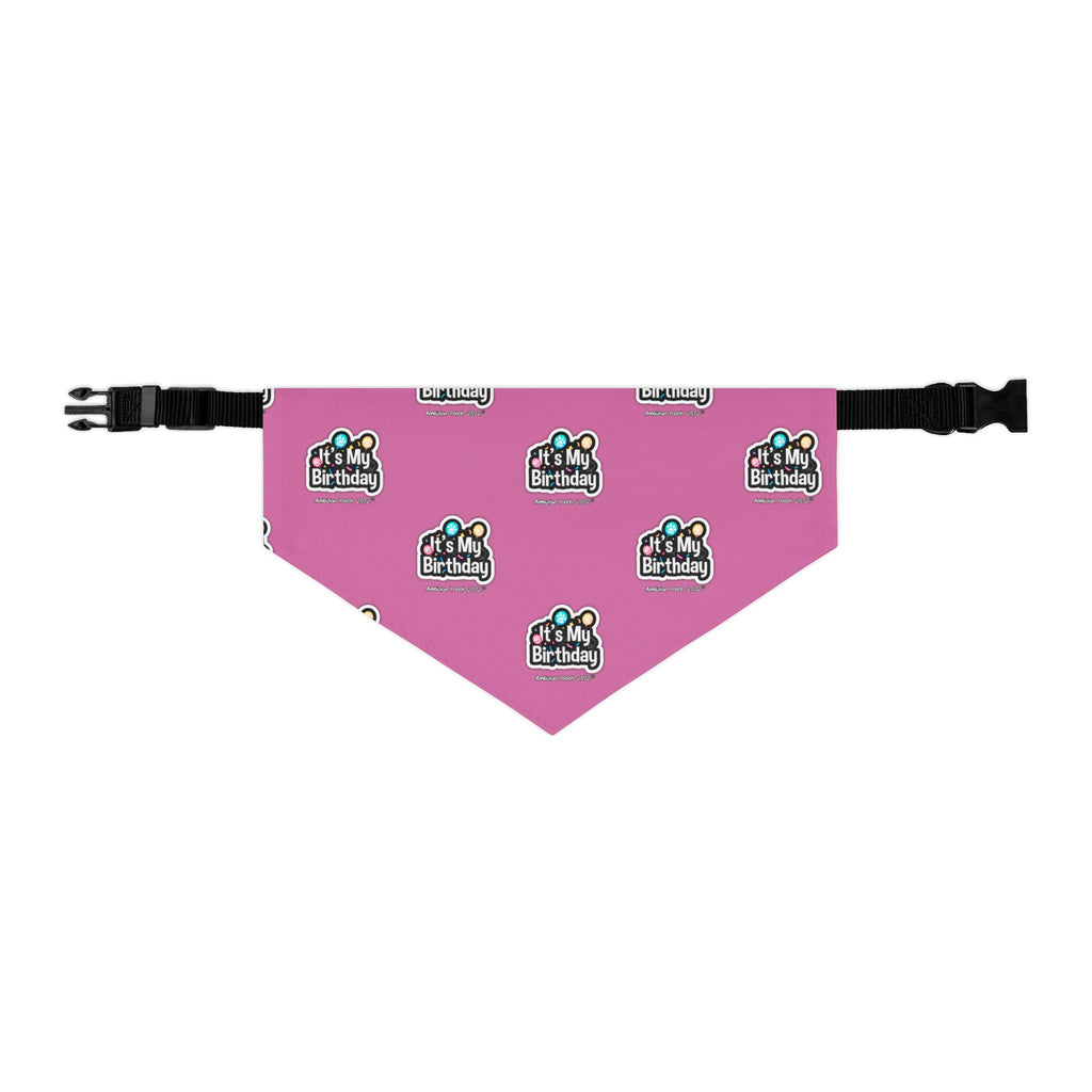 It's My Birthday Celebration Doggie Bandana Collar - Pink