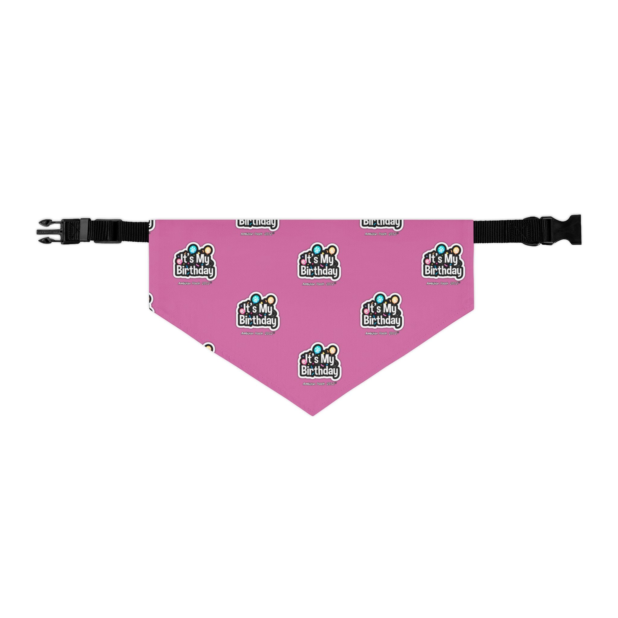 It's My Birthday Celebration Doggie Bandana Collar - Pink
