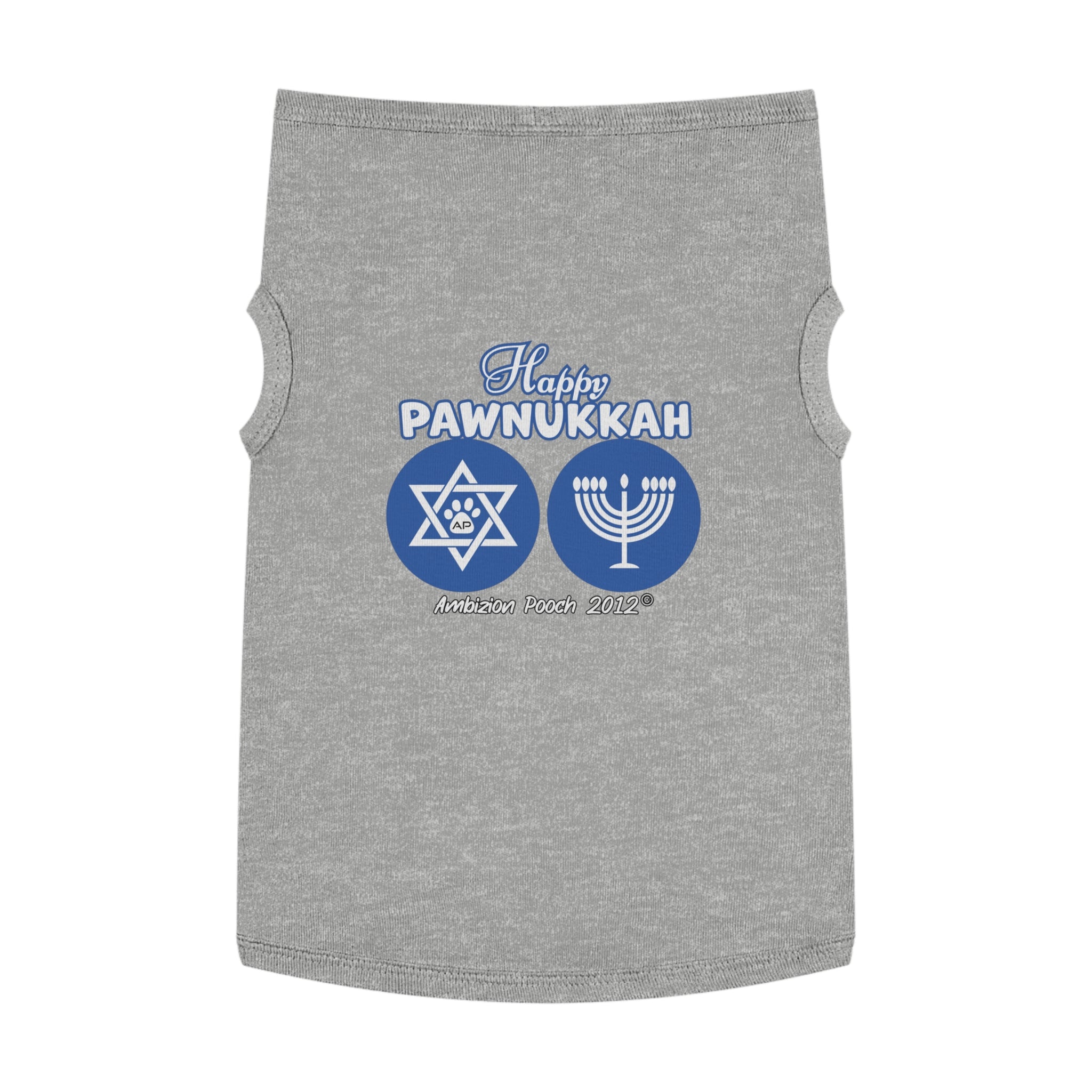"Happy Pawnukkah" Hannukah Doggy Tank Top