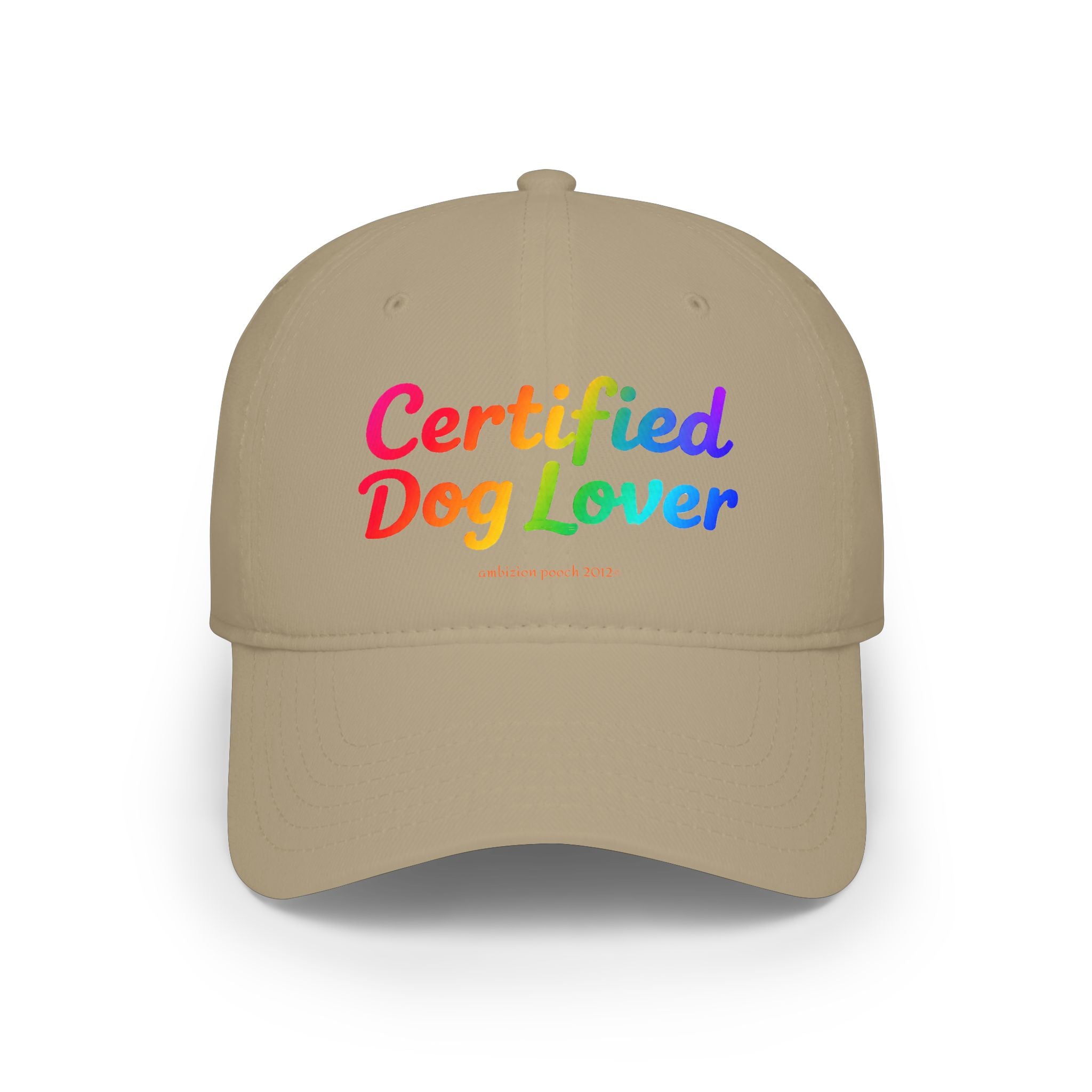 Certified Dog Lover Low Profile Baseball Cap