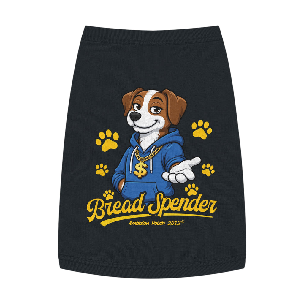 "Bread Spender" Doggy Tank Top — "Breadwinner" (Pet & Parent Matching)