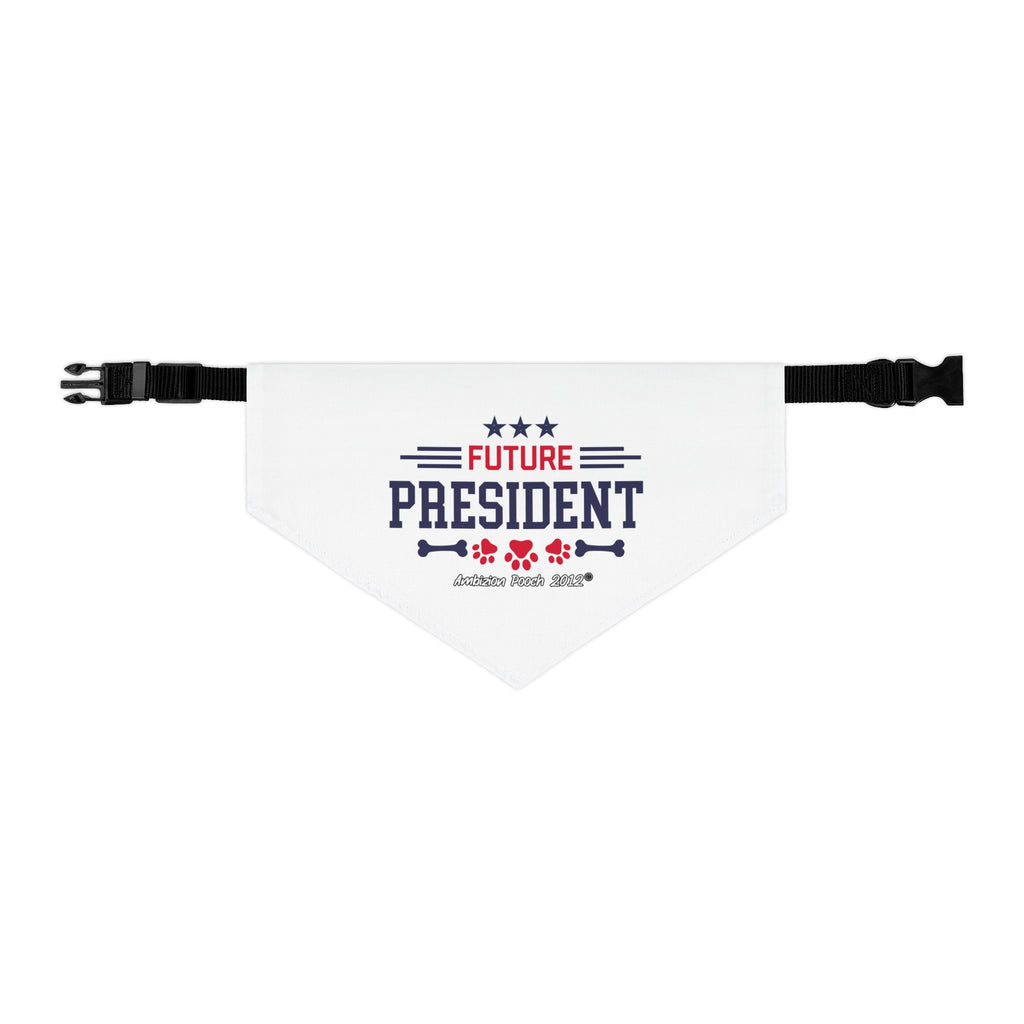 "Future President" Pet Bandana Collar — Doggy Parent "Future Vice President" Matching Pet & Parent